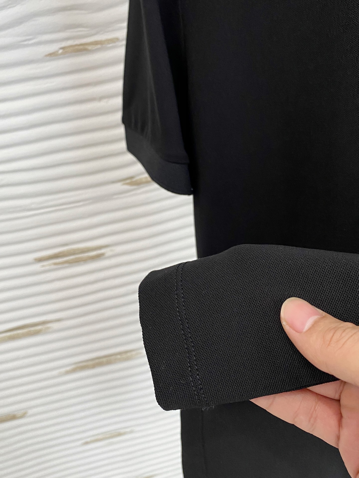 PLSS【新品】春夏短袖翻领T恤Polo，最高版本客供定制高端朱地面料简单时尚款，螺纹拼色螺纹配色超级好