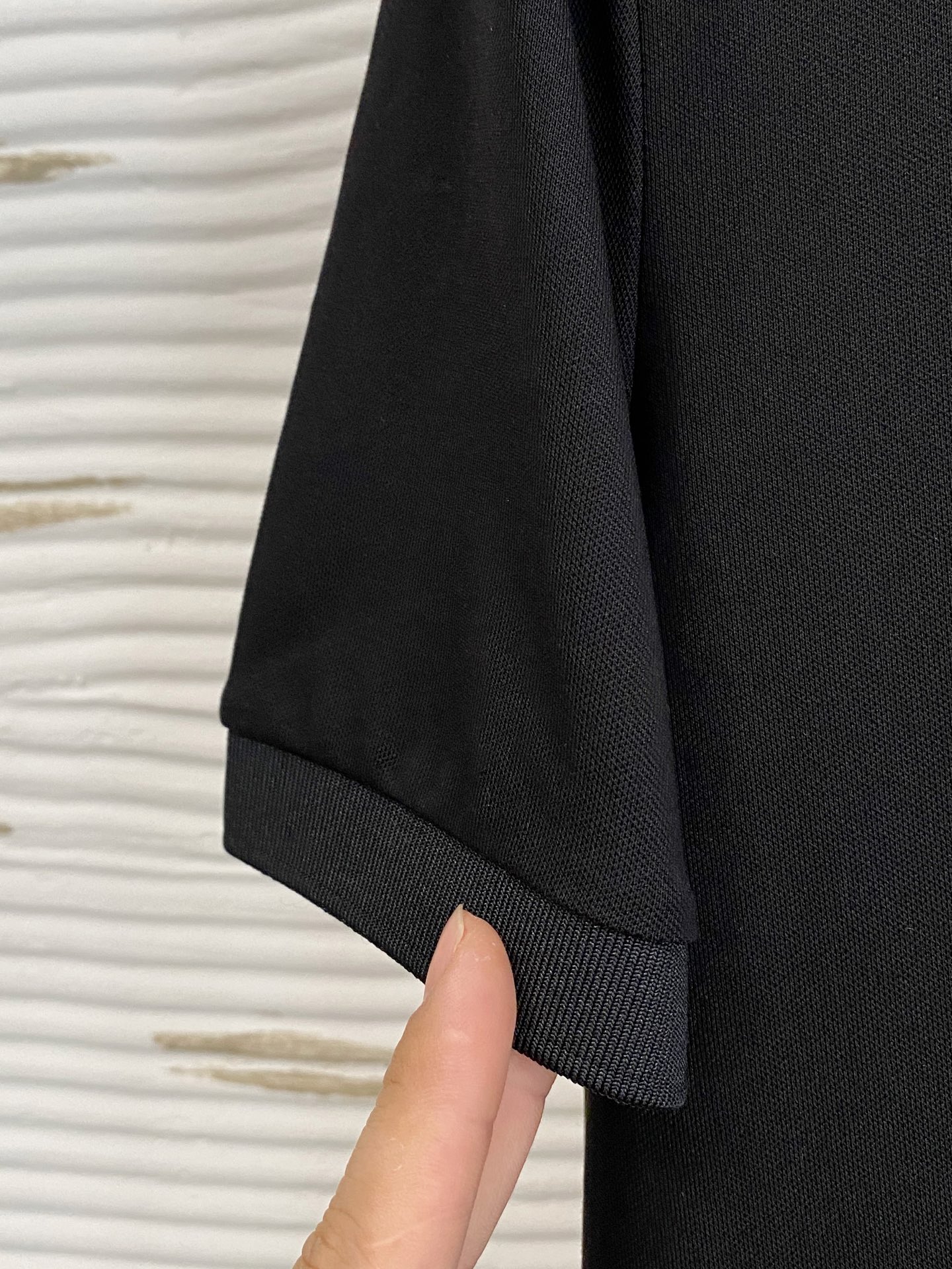 PLSS【新品】春夏短袖翻领T恤Polo，最高版本客供定制高端朱地面料简单时尚款，螺纹拼色螺纹配色超级好