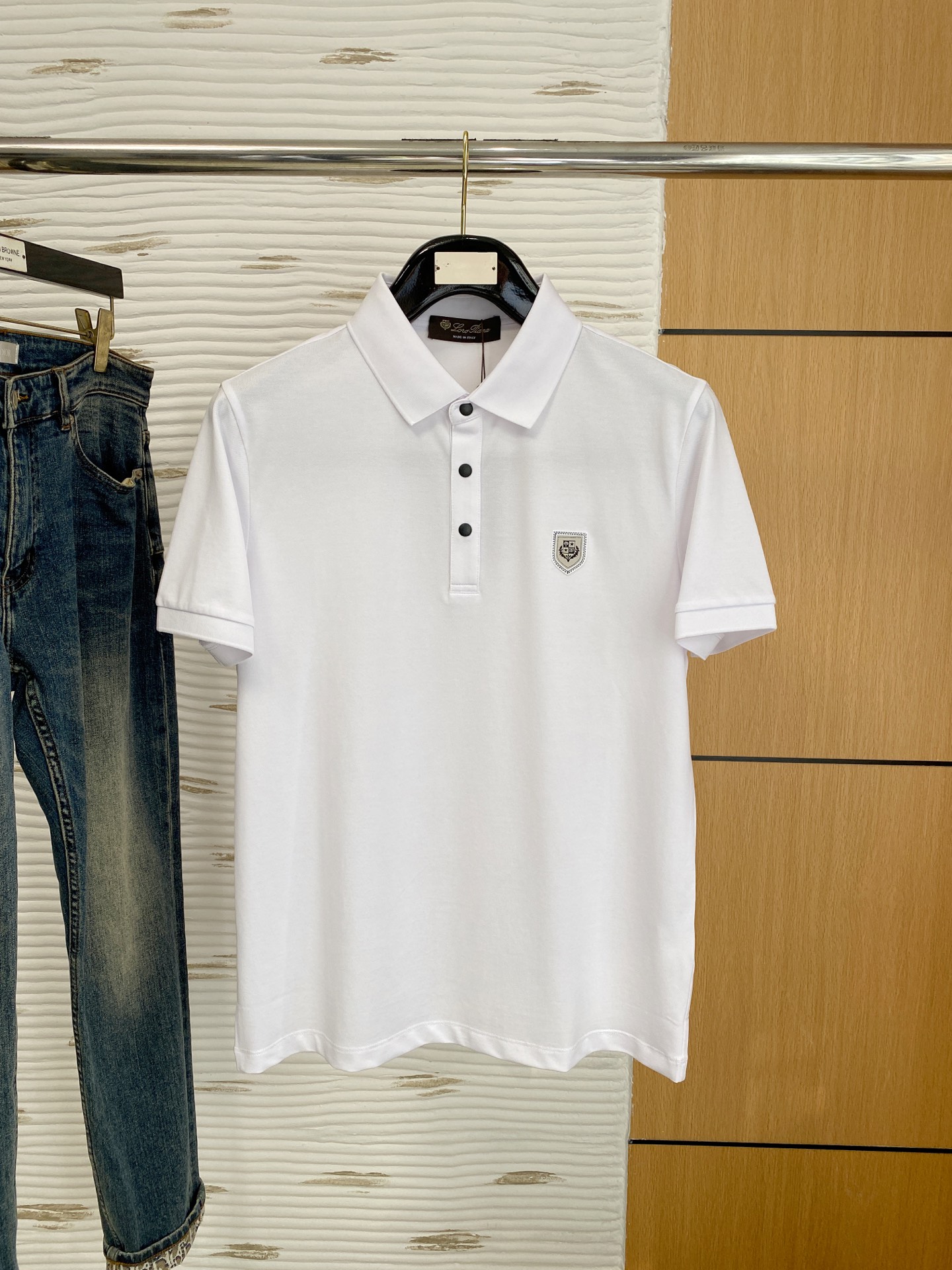 PLSS【新品】春夏短袖翻领T恤Polo，最高版本客供定制高端朱地面料简单时尚款，螺纹拼色螺纹配色超级好