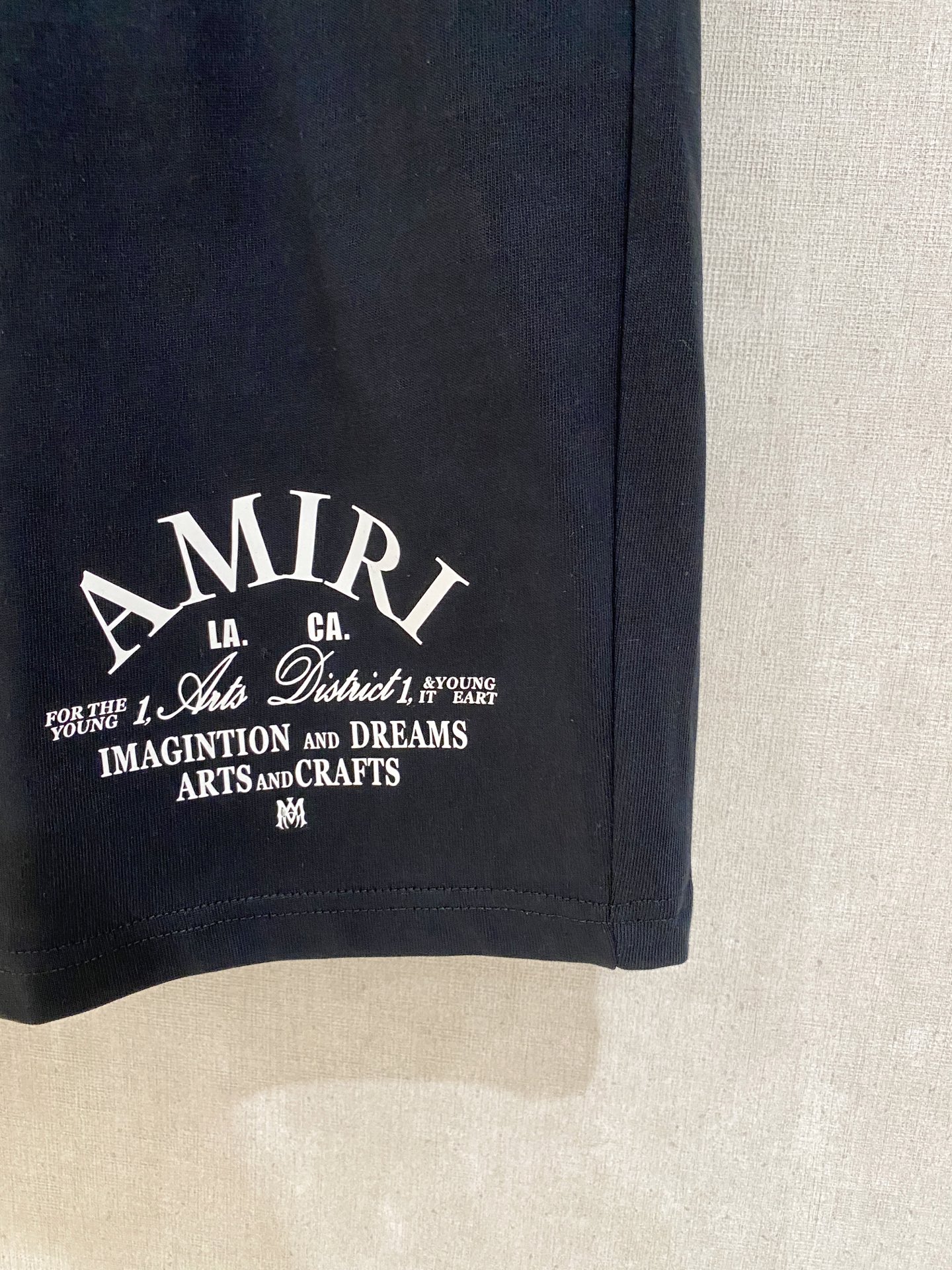 “330g Heavy-Pound Amiri Amir T-Shirts Suit | Stereo Printing | Gender-Neutral | Black & White | S-XL” - 图片 7