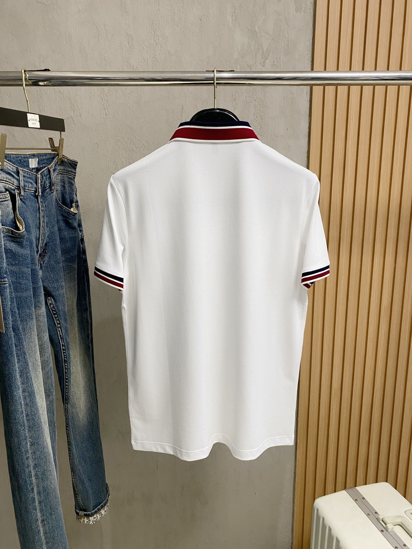 PTB 25SS新款春夏短袖翻领T恤Polo，最高版本客供定制高端朱地面料简单时尚款，拼色螺纹超级好看！