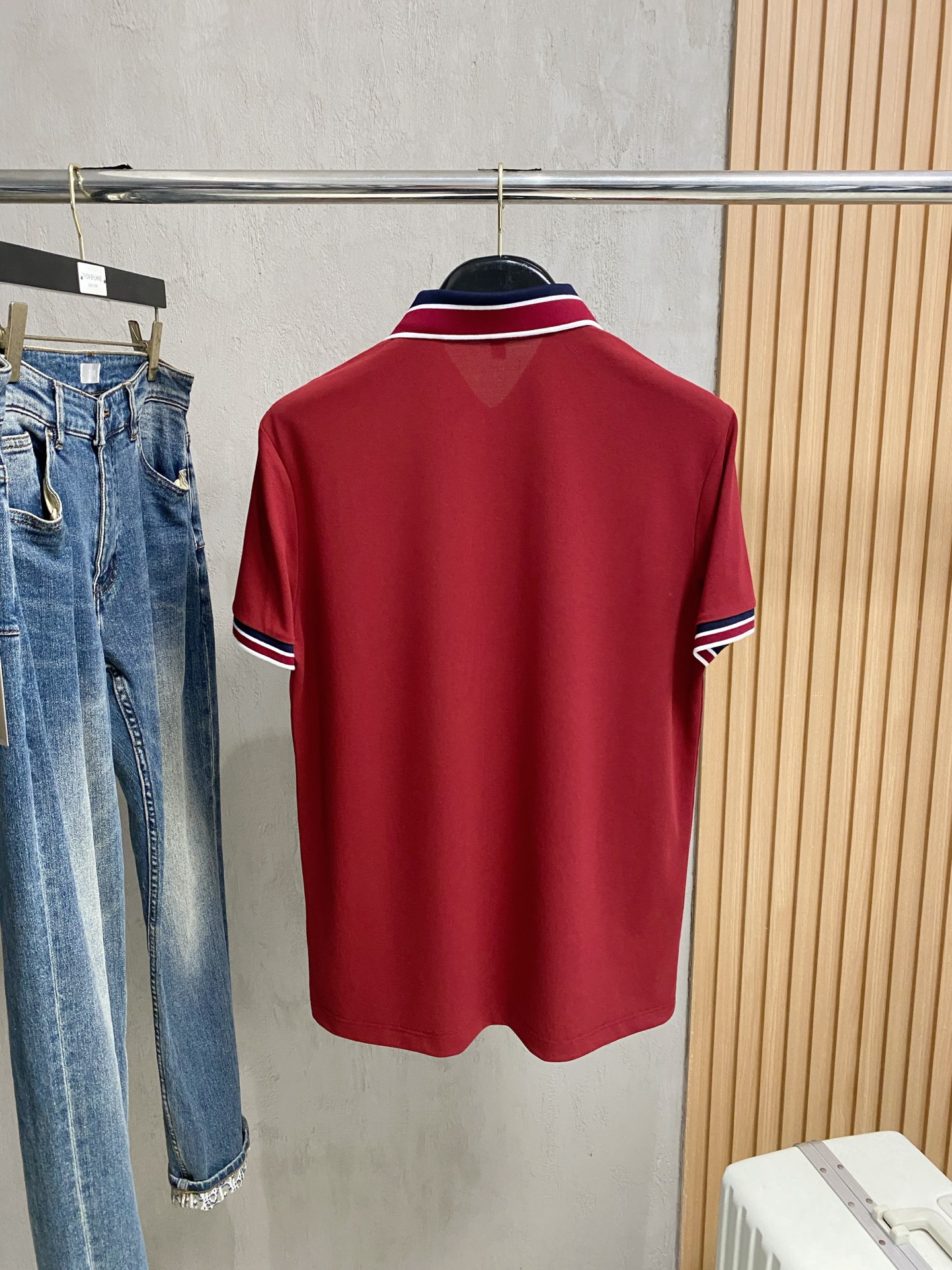 PTB 25SS新款春夏短袖翻领T恤Polo，最高版本客供定制高端朱地面料简单时尚款，拼色螺纹超级好看！