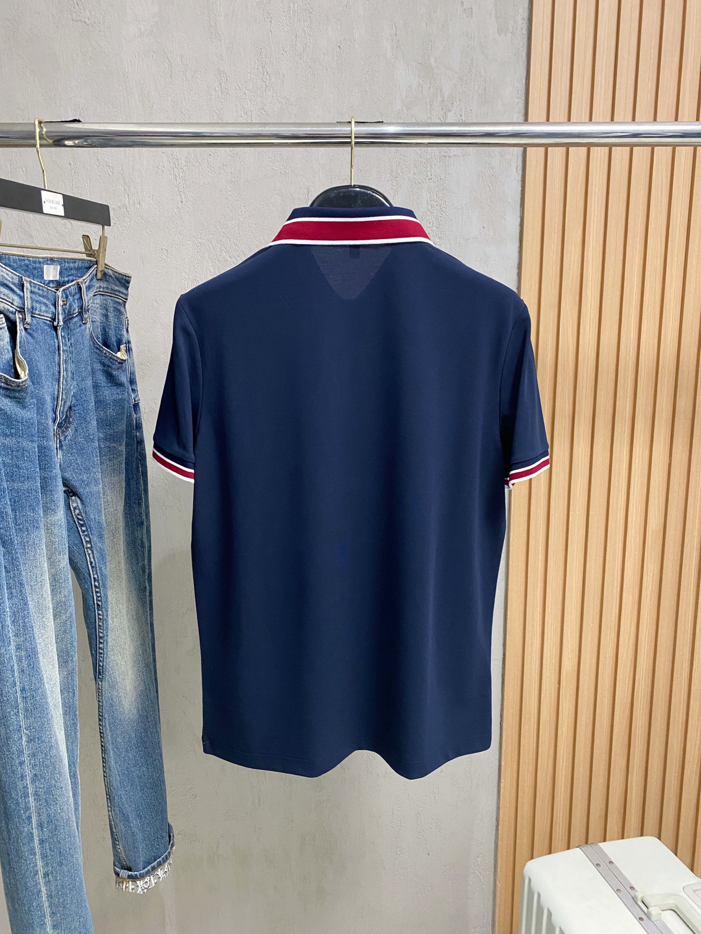 PTB 25SS新款春夏短袖翻领T恤Polo，最高版本客供定制高端朱地面料简单时尚款，拼色螺纹超级好看！