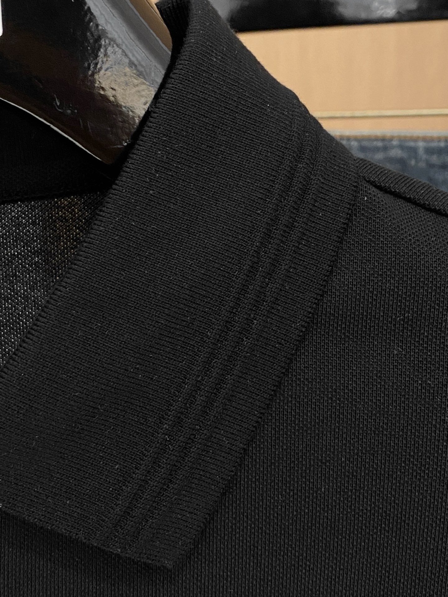 PLV 25SS新款春夏短袖翻领T恤Polo，最高版本客供定制高端朱地面料简单时尚款，拼色螺纹超级好看！