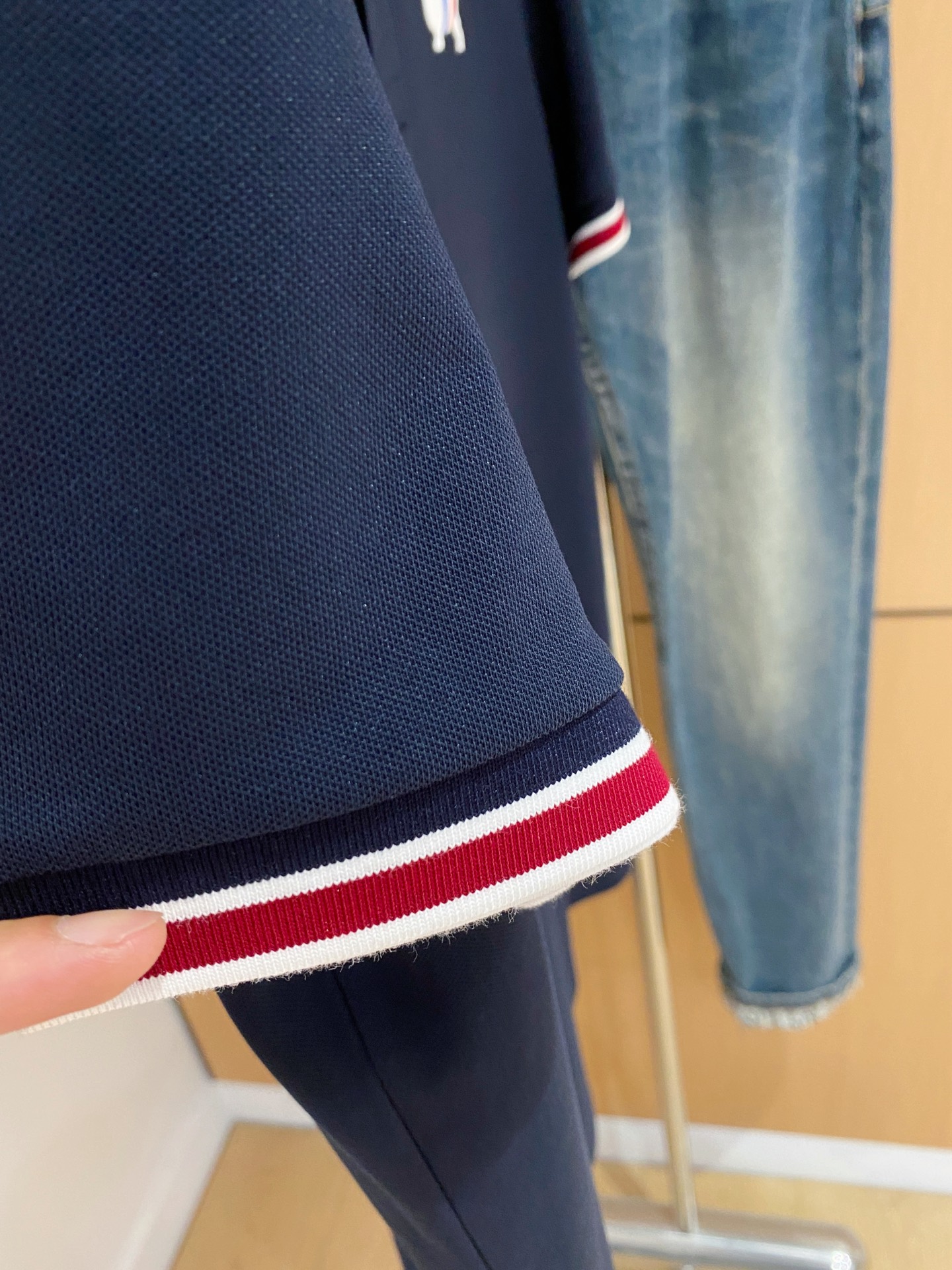 PTB 25SS新款春夏短袖翻领T恤Polo，最高版本客供定制高端朱地面料简单时尚款，拼色螺纹超级好看！