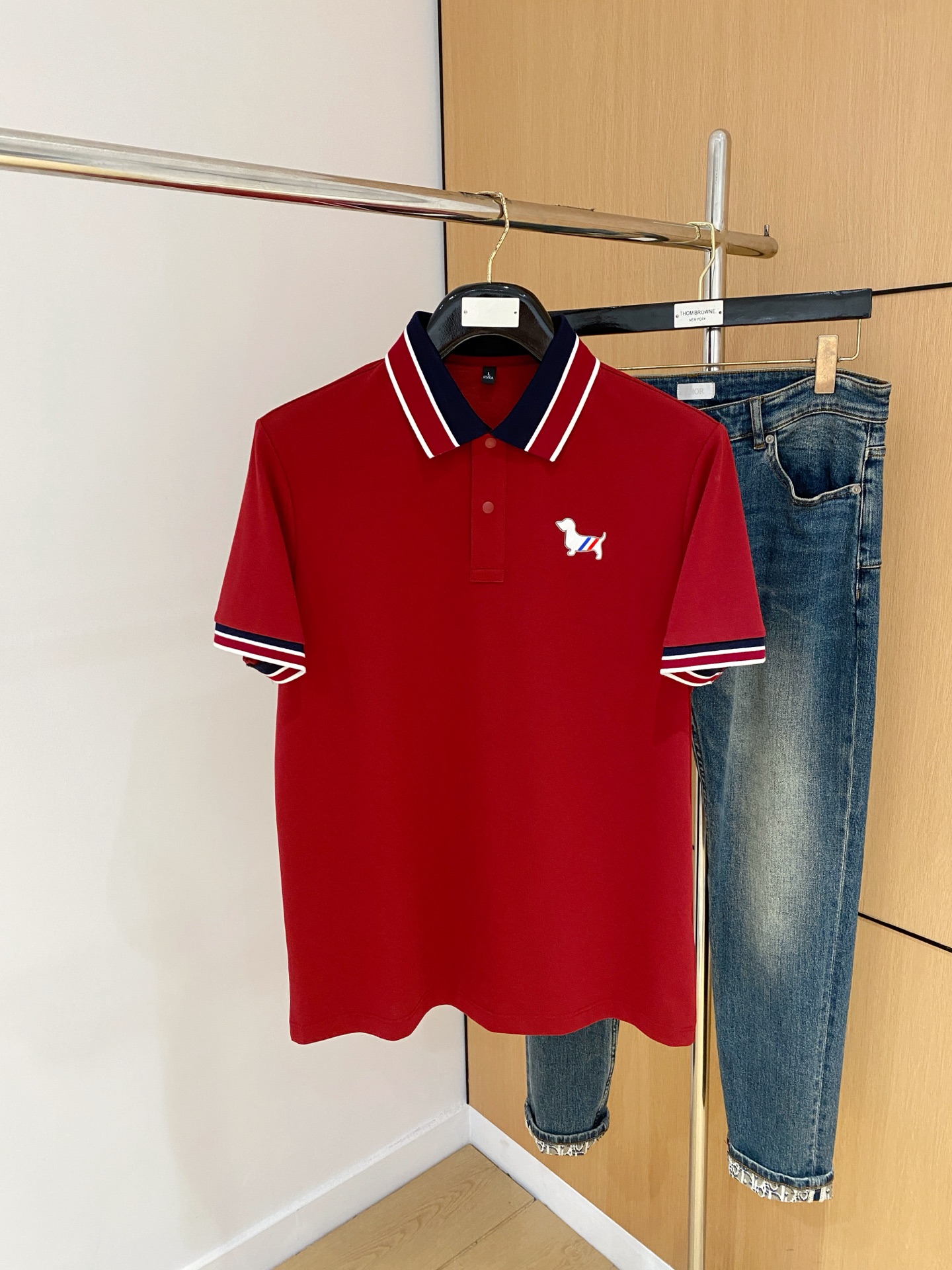 PTB 25SS新款春夏短袖翻领T恤Polo，最高版本客供定制高端朱地面料简单时尚款，拼色螺纹超级好看！