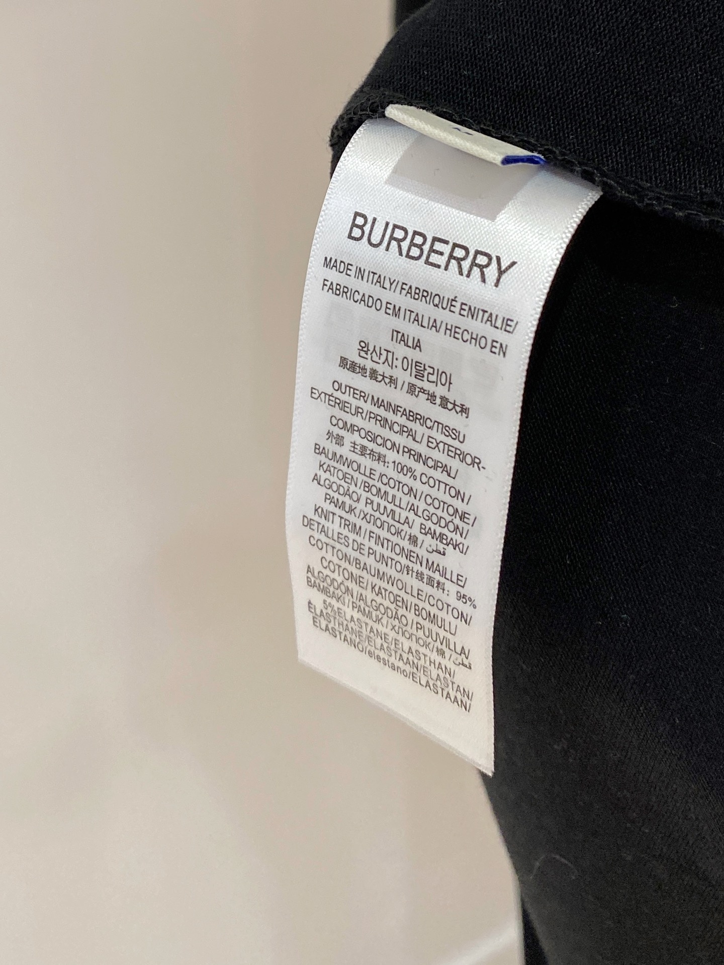 ss巴宝莉纯棉最新面料经典标识图案logo时尚简约潮流短袖，最顶级的品质专柜原单短袖，顶级制作工艺进口面