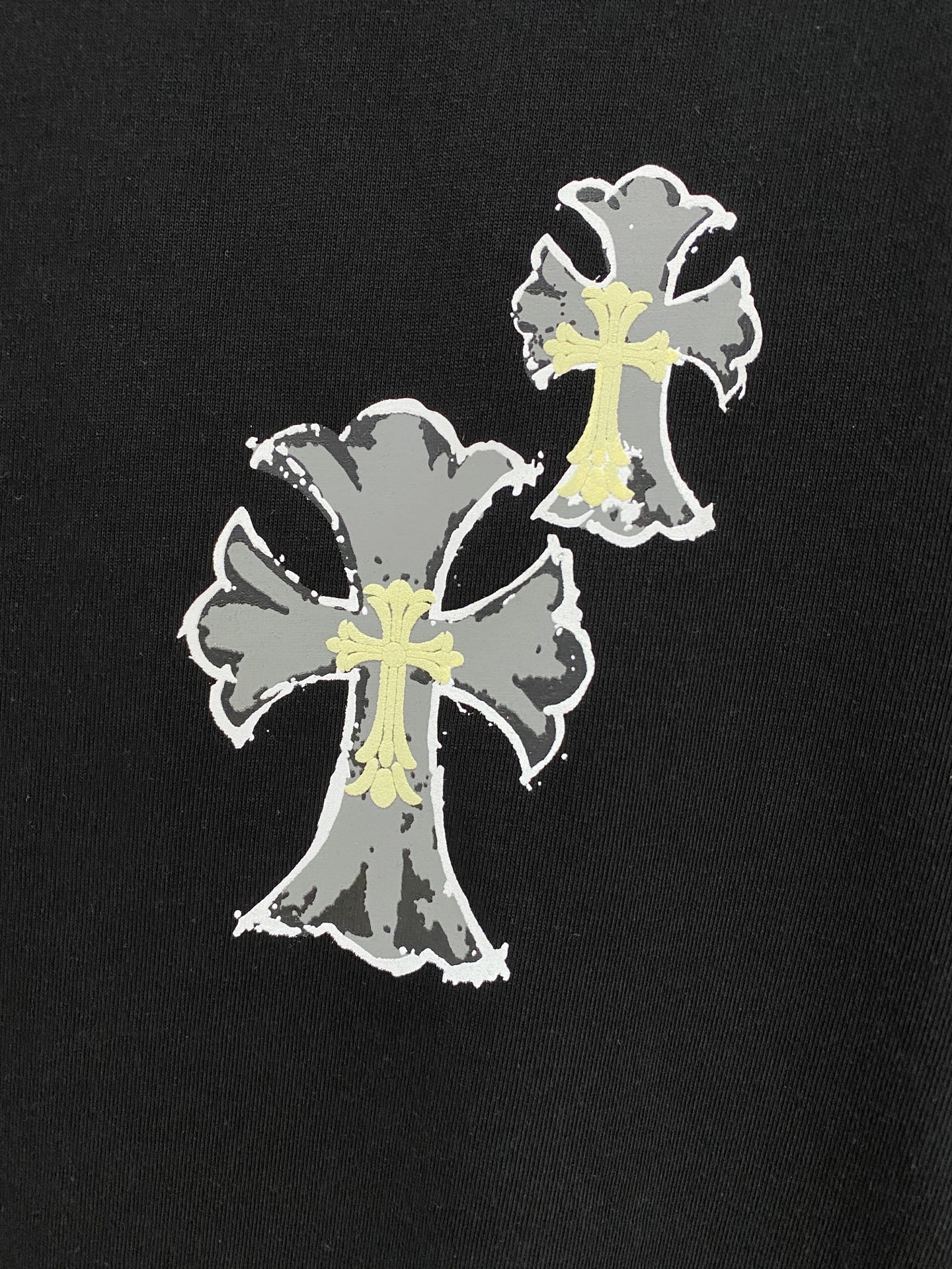 ss克罗心纯棉最新面料经典标识图案logo时尚简约潮流短袖，最顶级的品质专柜原单短袖，顶级制作工艺进口面