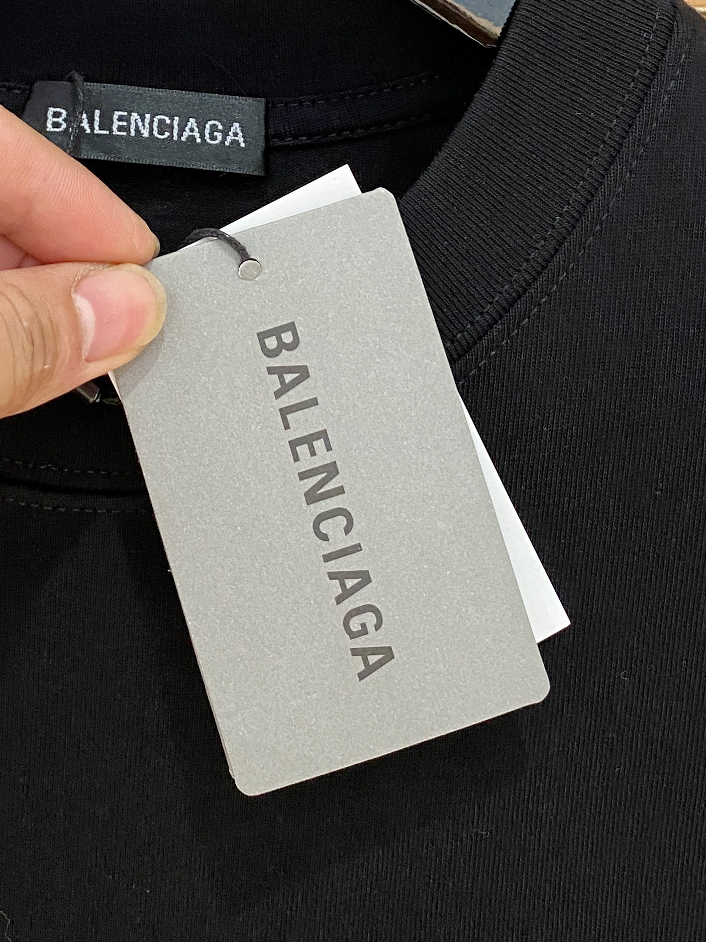 ss巴黎世家纯棉最新面料经典标识图案logo时尚简约潮流短袖，最顶级的品质专柜原单短袖，顶级制作工艺进口