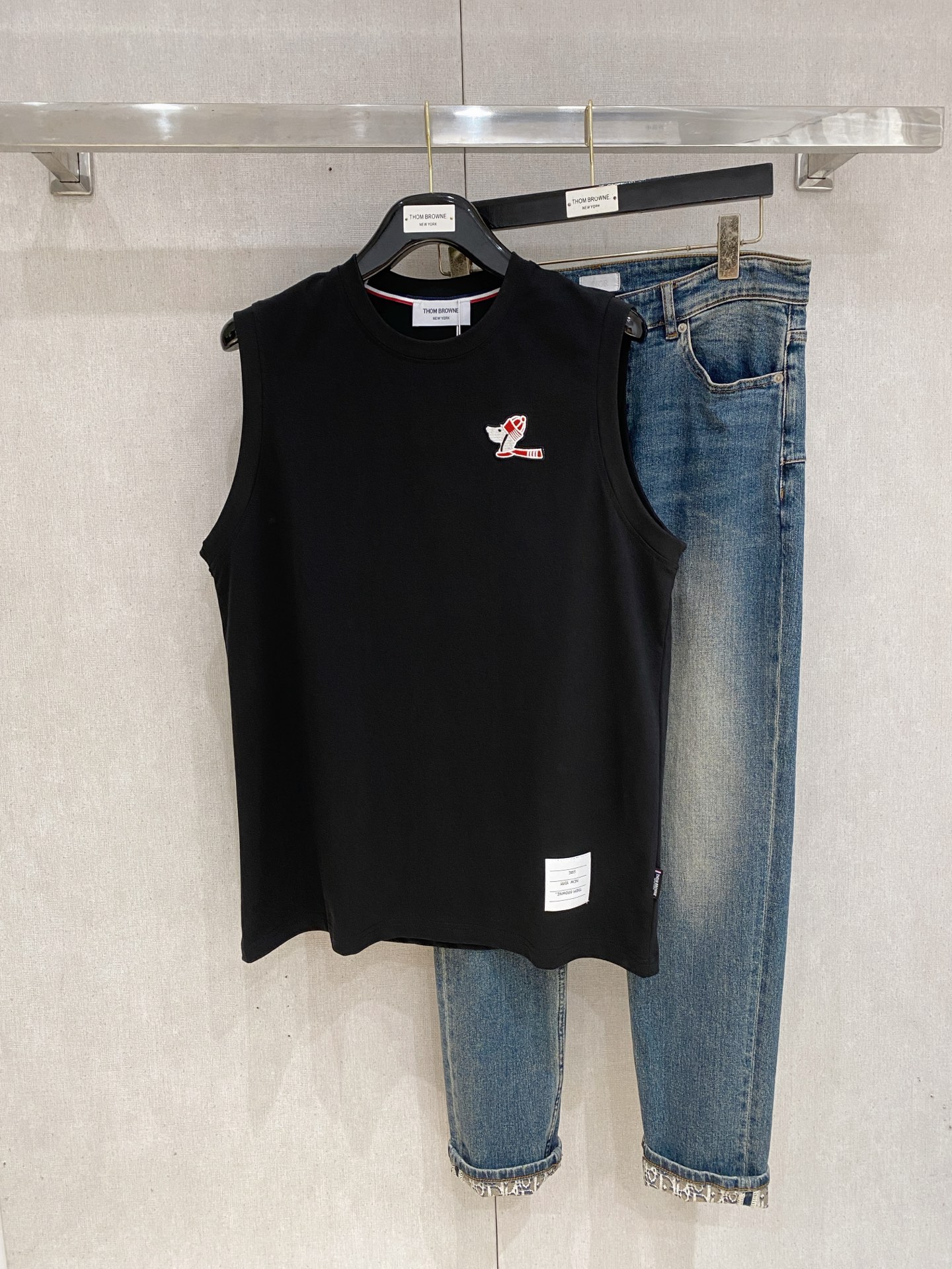 PTB 25ss新款背心 领口和袖口增强螺纹不易变形🫠 领口包条螺纹、领脚标识logo侧麦！面料经洗水处