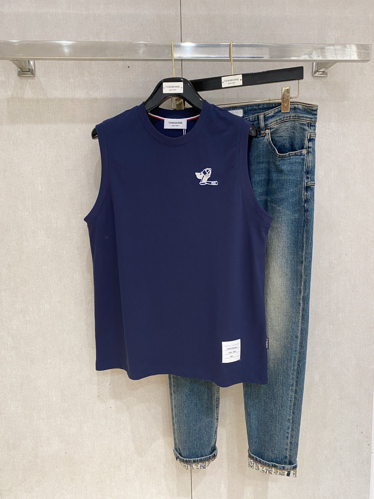 PTB 25ss新款背心 领口和袖口增强螺纹不易变形🫠 领口包条螺纹、领脚标识logo侧麦！面料经洗水处