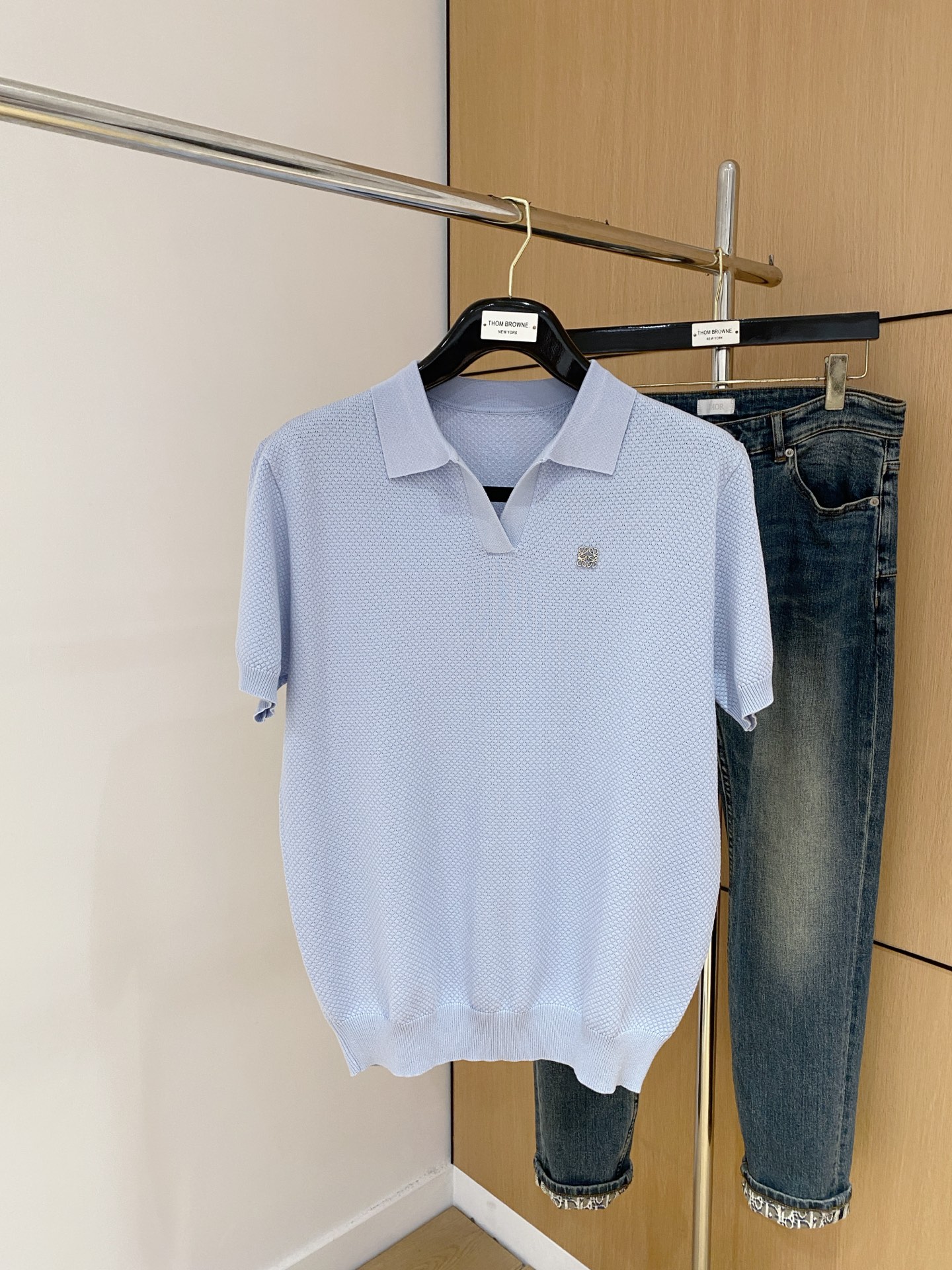 P罗意威25SS新款春夏短袖翻领T恤Polo，最高版本客供定制高端针织🧶面料简单时尚款，经典logo简单