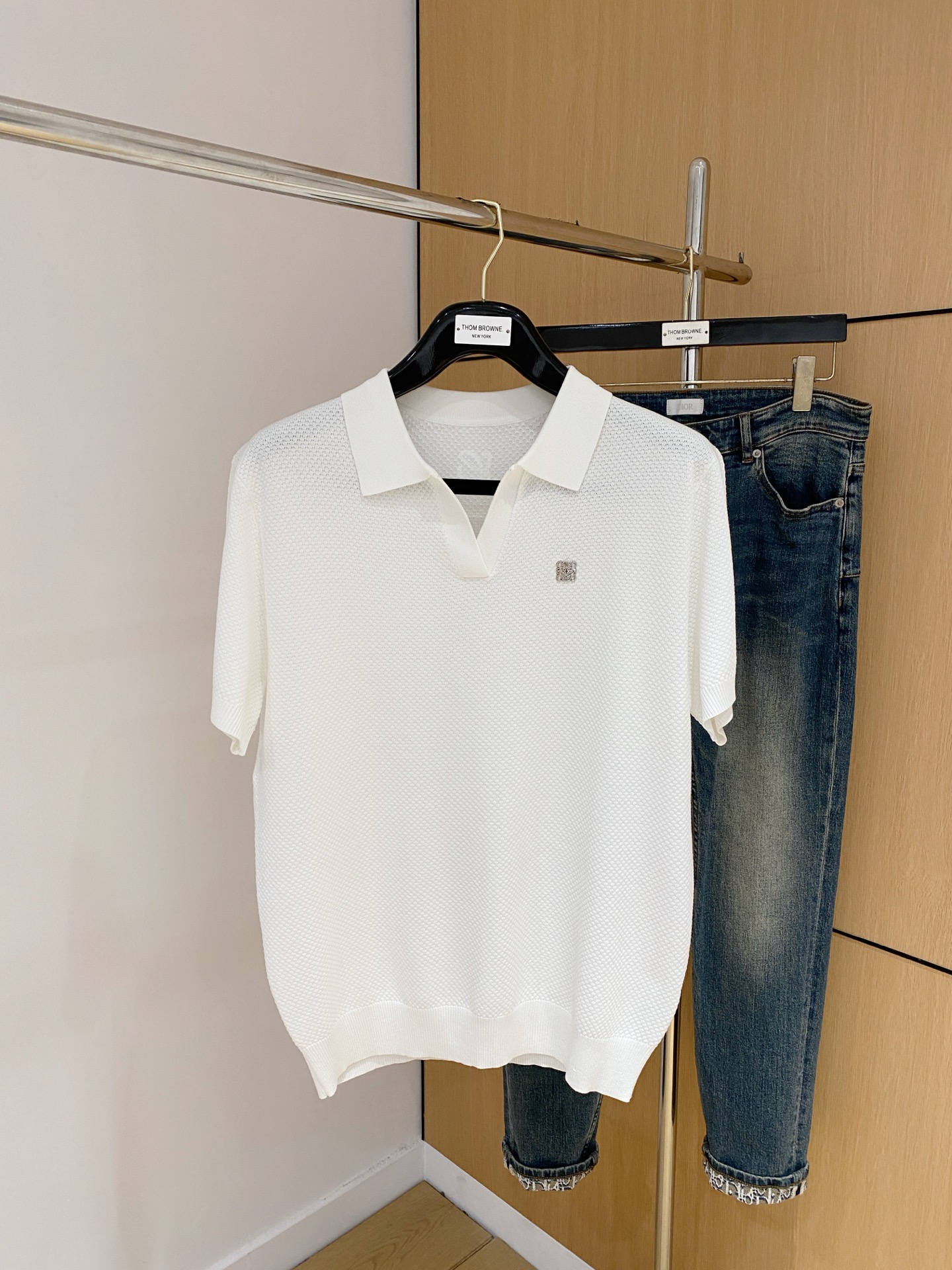 P罗意威25SS新款春夏短袖翻领T恤Polo，最高版本客供定制高端针织🧶面料简单时尚款，经典logo简单