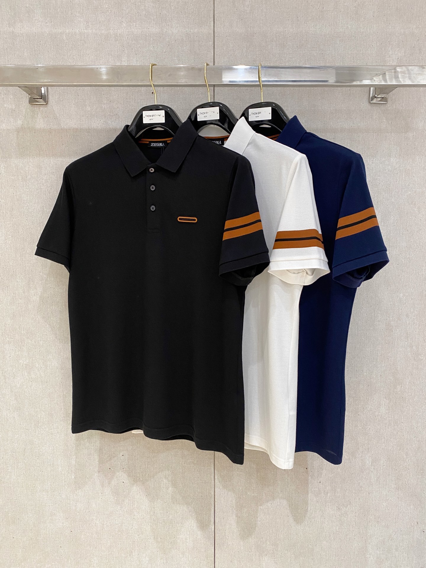 新品上市 杰尼亚2025ss夏季新款字母logo男士翻领Polo衫!经典商务男款,高端男装的天花板级别的