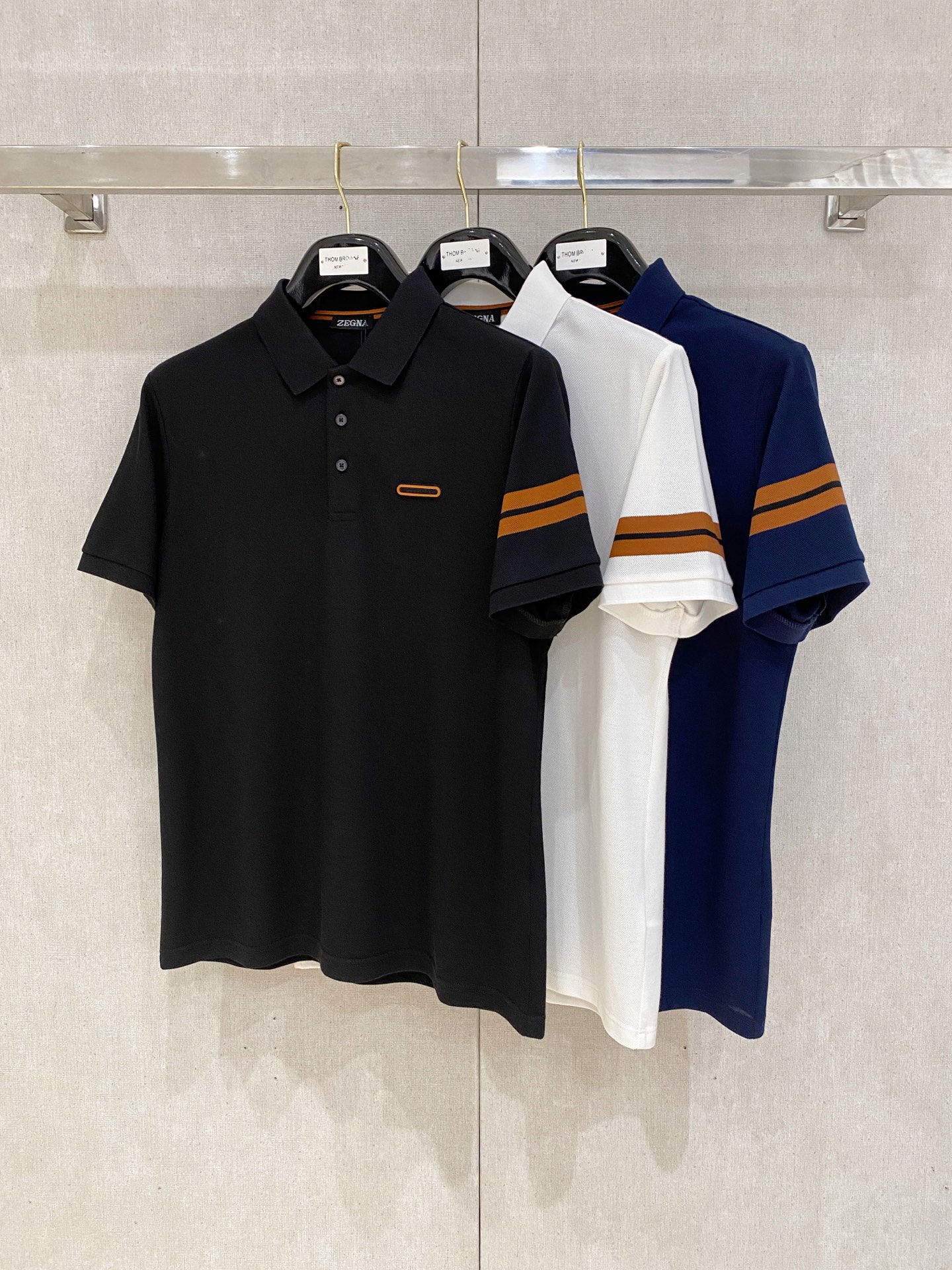 新品上市 杰尼亚2025ss夏季新款字母logo男士翻领Polo衫！经典商务男款，高端男装的天花板级别的