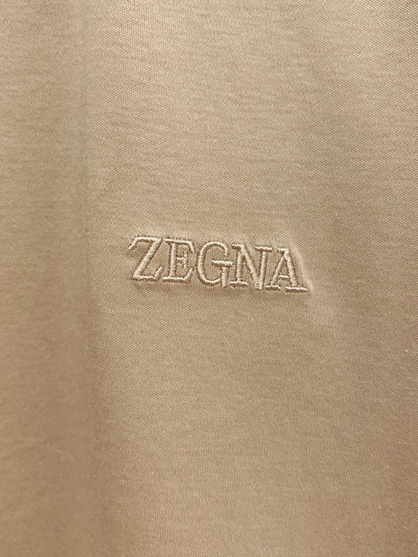 开春新品 杰尼亚 𝟏𝟎𝟎%新疆长绒棉 面料柔软舒适透气𝟮𝟬𝟮𝟰 夏季 限量款短袖Polo系列𝗦𝗜𝗭𝗘：𝗠