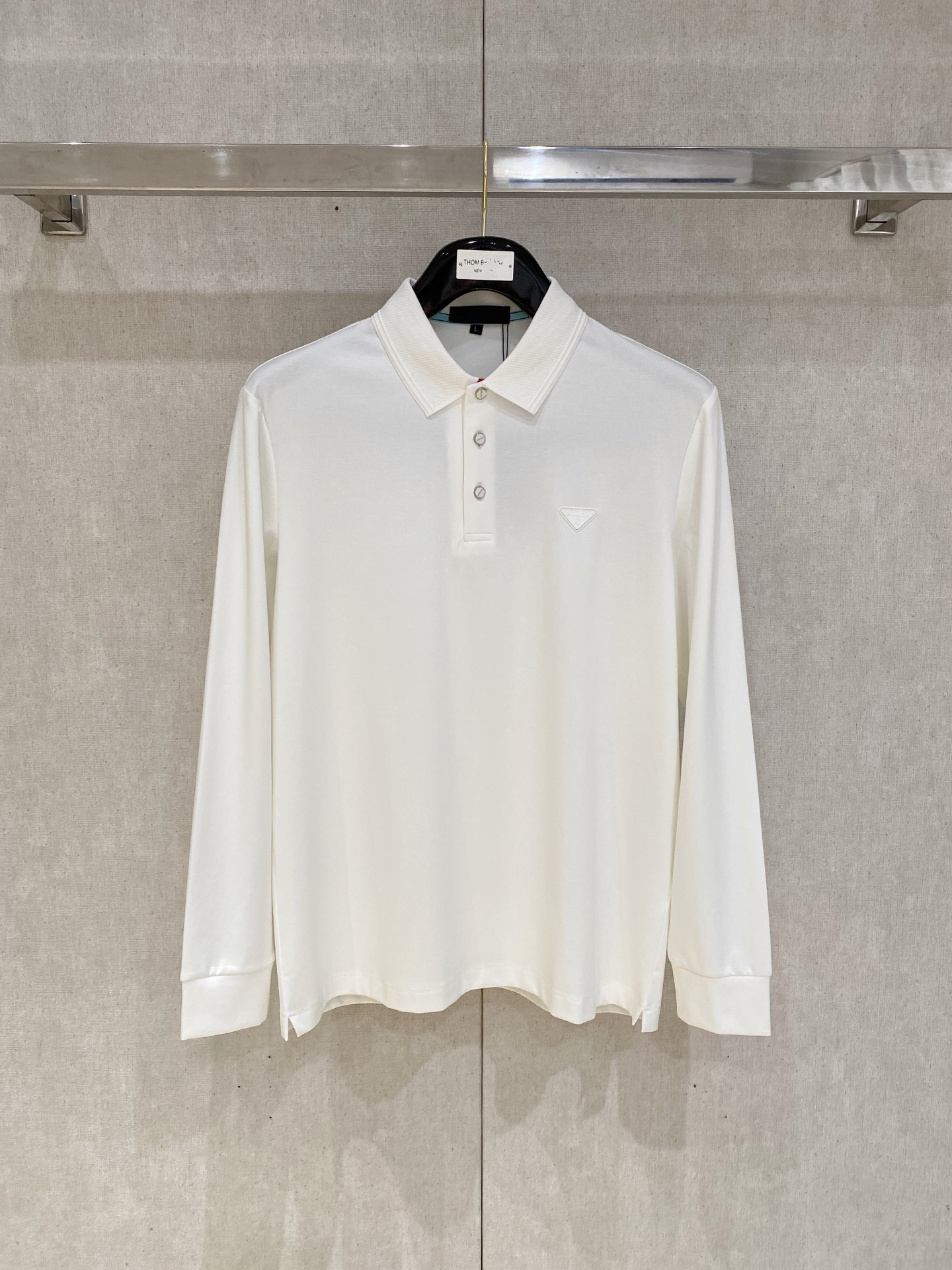开春新品  普拉达 独家专供新款原单男士Polo长袖高端定制 高版本 时尚百搭爆款⚠️⚠️✨✨原版进口纯