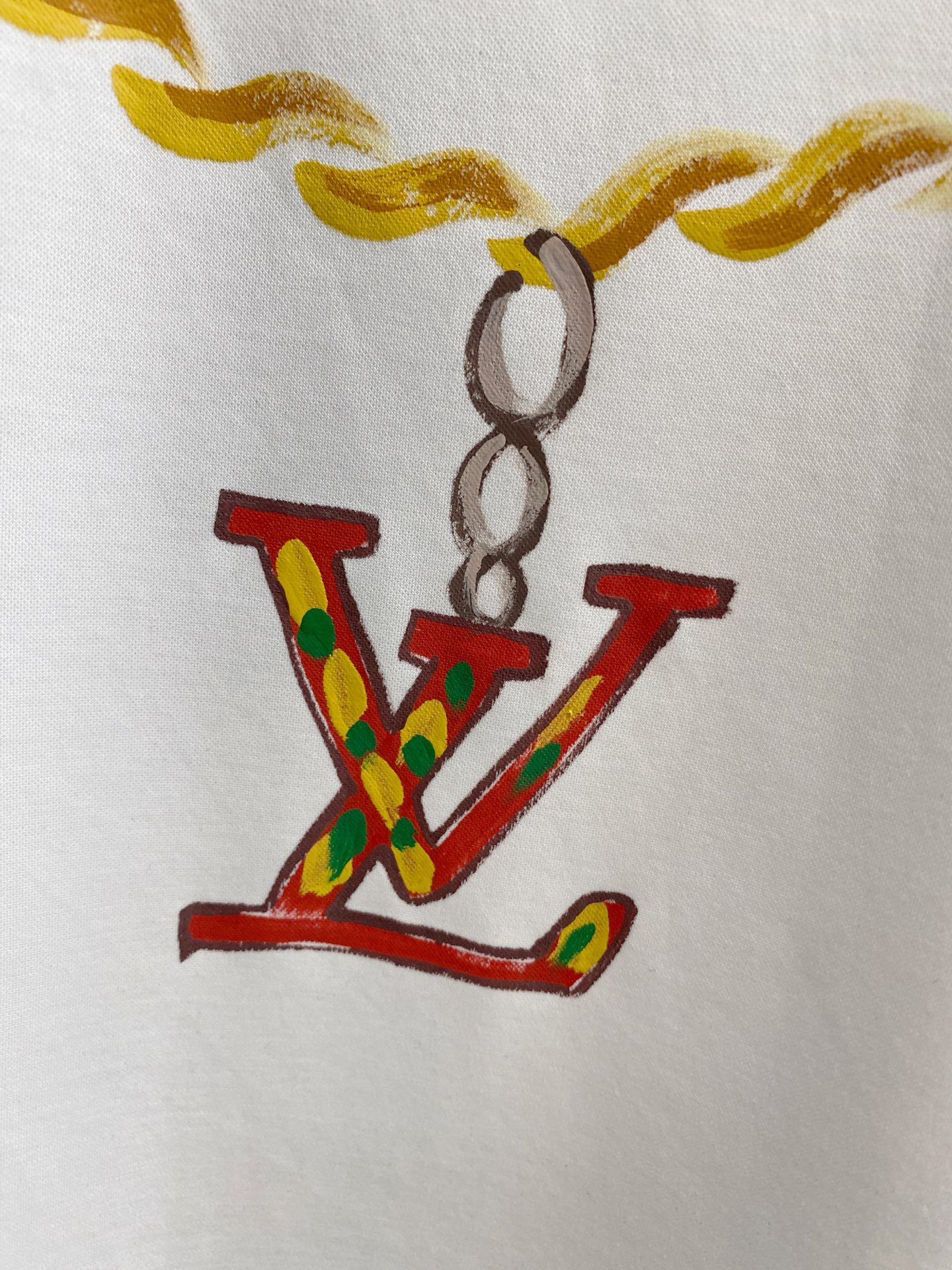  1v 路易威登 2025春夏新款首发专柜最新款圆领短袖 高端订制 设计前卫时尚！品牌logo重工艺设计