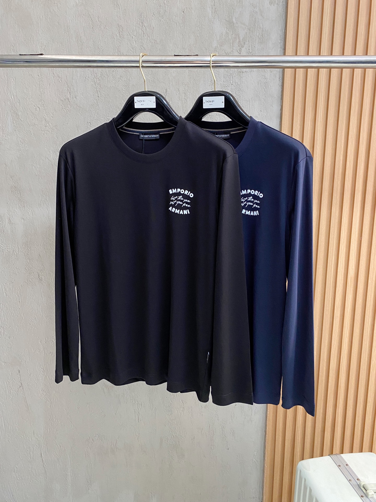 Emporio Armani Men's Navy Long Sleeve Polo Shirt - Soft, Comfortable Fit 9 i1753805317091 7036 0 8