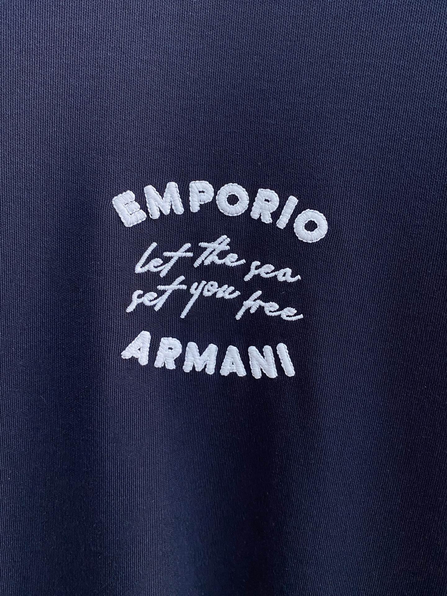 Emporio Armani Men's Navy Long Sleeve Polo Shirt - Soft, Comfortable Fit 4 i1753805317163 883 0 3