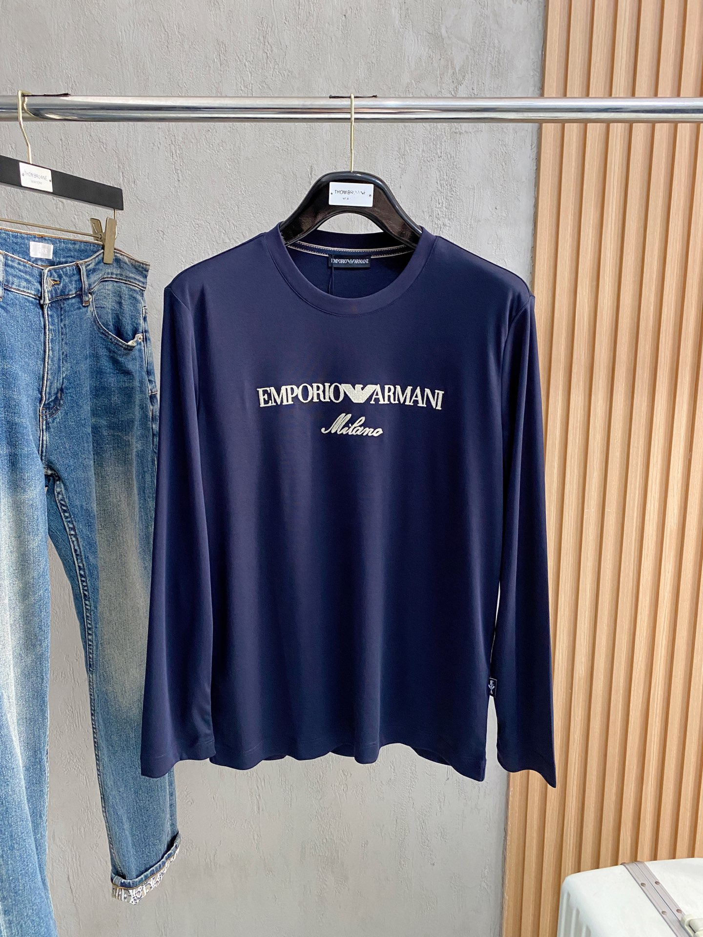 Emporio Armani Men's Long Sleeve Polo Shirt - Premium Cotton Blend 1 i1753805339863 2409 0 0