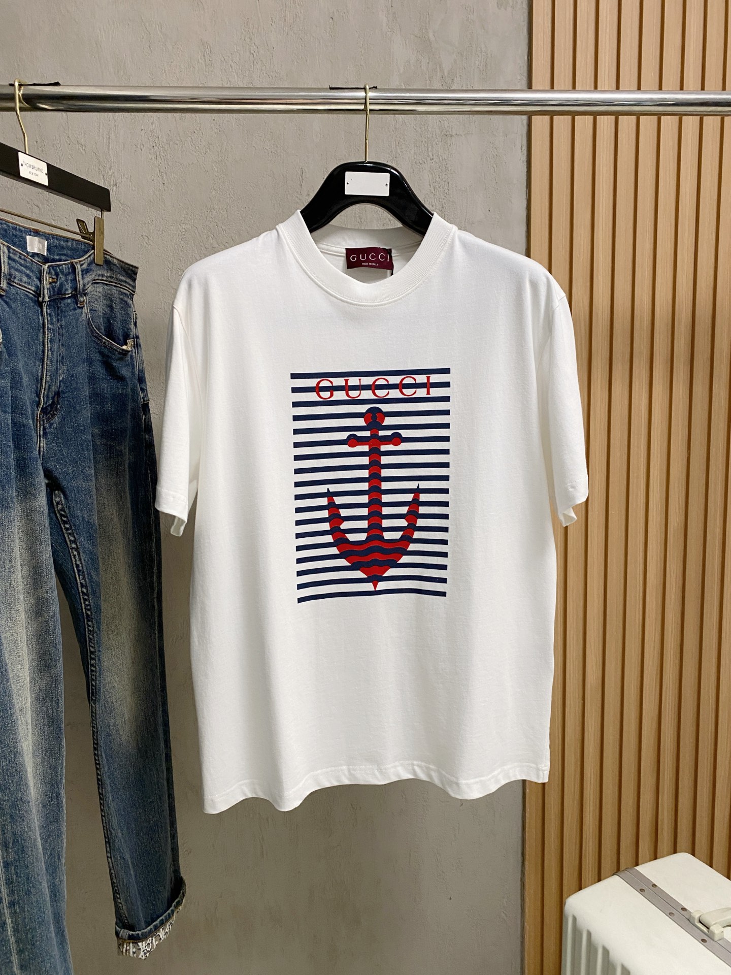 高版本 古驰 2025新款经典圆领短袖，时尚百搭经典元素打造精致工艺专柜面料，顶级元素融合打造，经典短袖