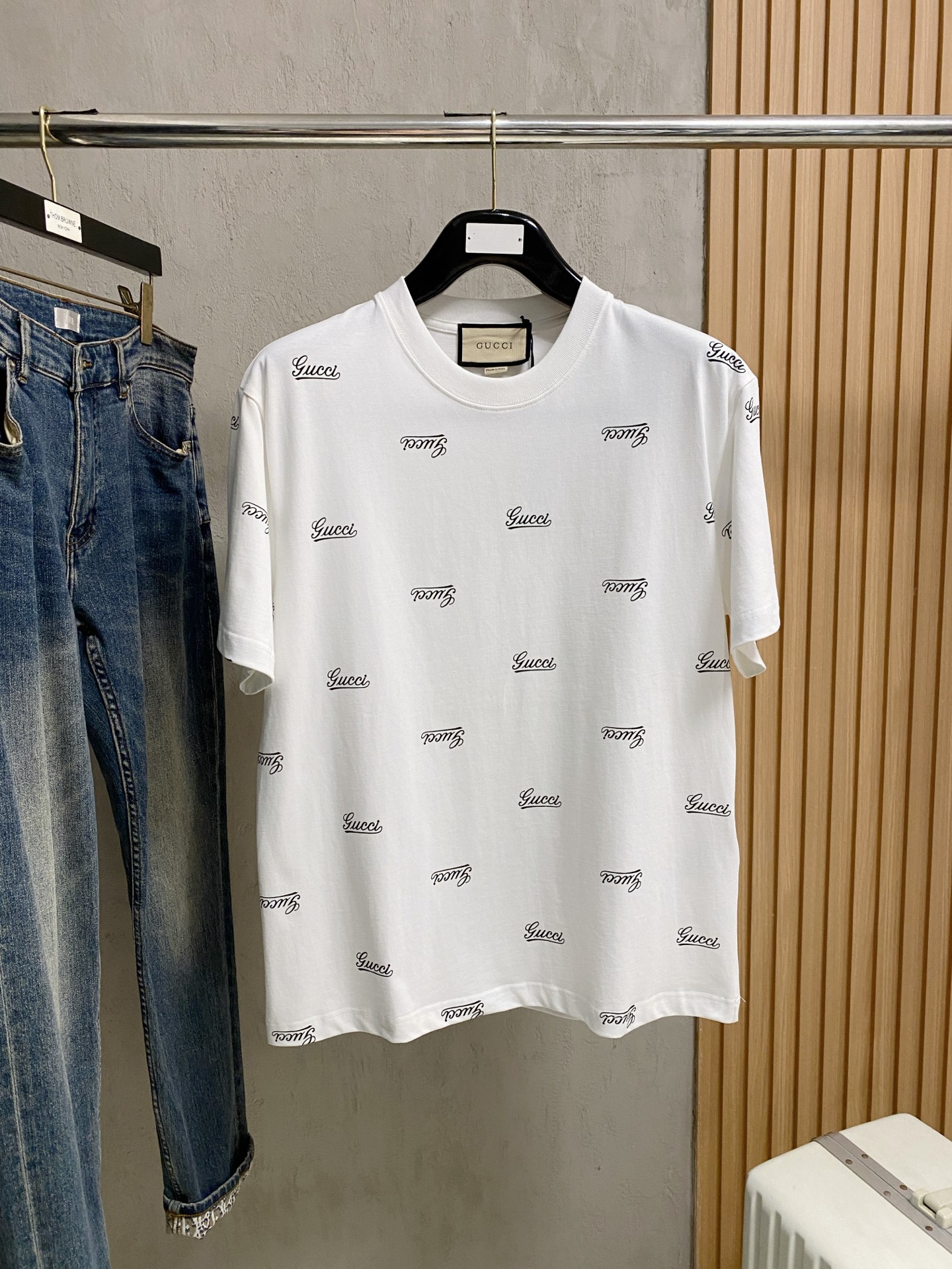 高版本 古驰 2025新款经典圆领短袖，时尚百搭经典元素打造精致工艺专柜面料，顶级元素融合打造，经典短袖