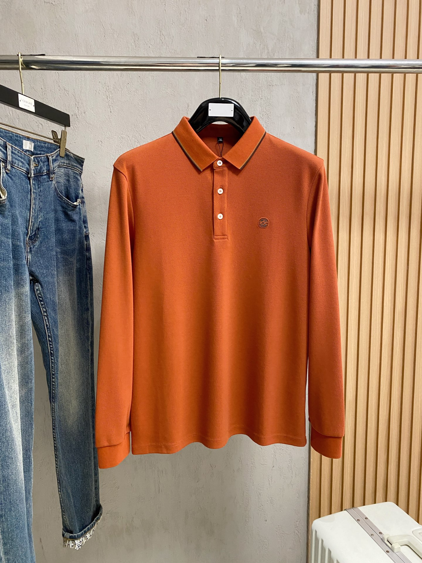 开春新品 杰尼亚 独家专供新款原单男士Polo长袖高端定制 高版本 时尚百搭爆款⚠️⚠️✨✨原版进口纯棉