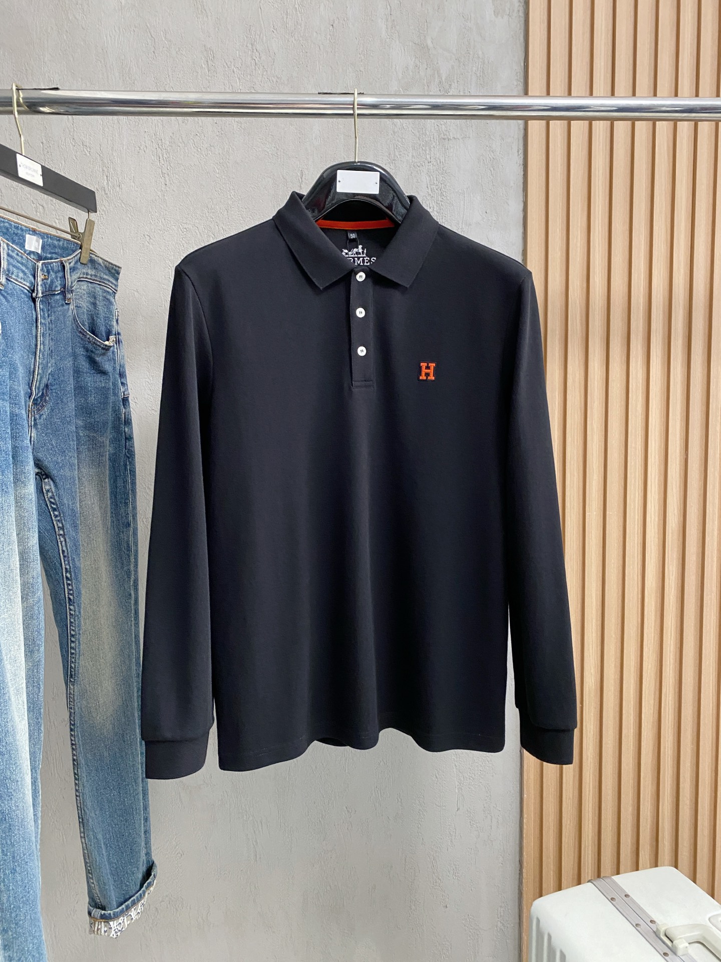 开春新品  爱马仕 独家专供新款原单男士Polo长袖高端定制 高版本 时尚百搭爆款⚠️⚠️✨✨原版进口纯