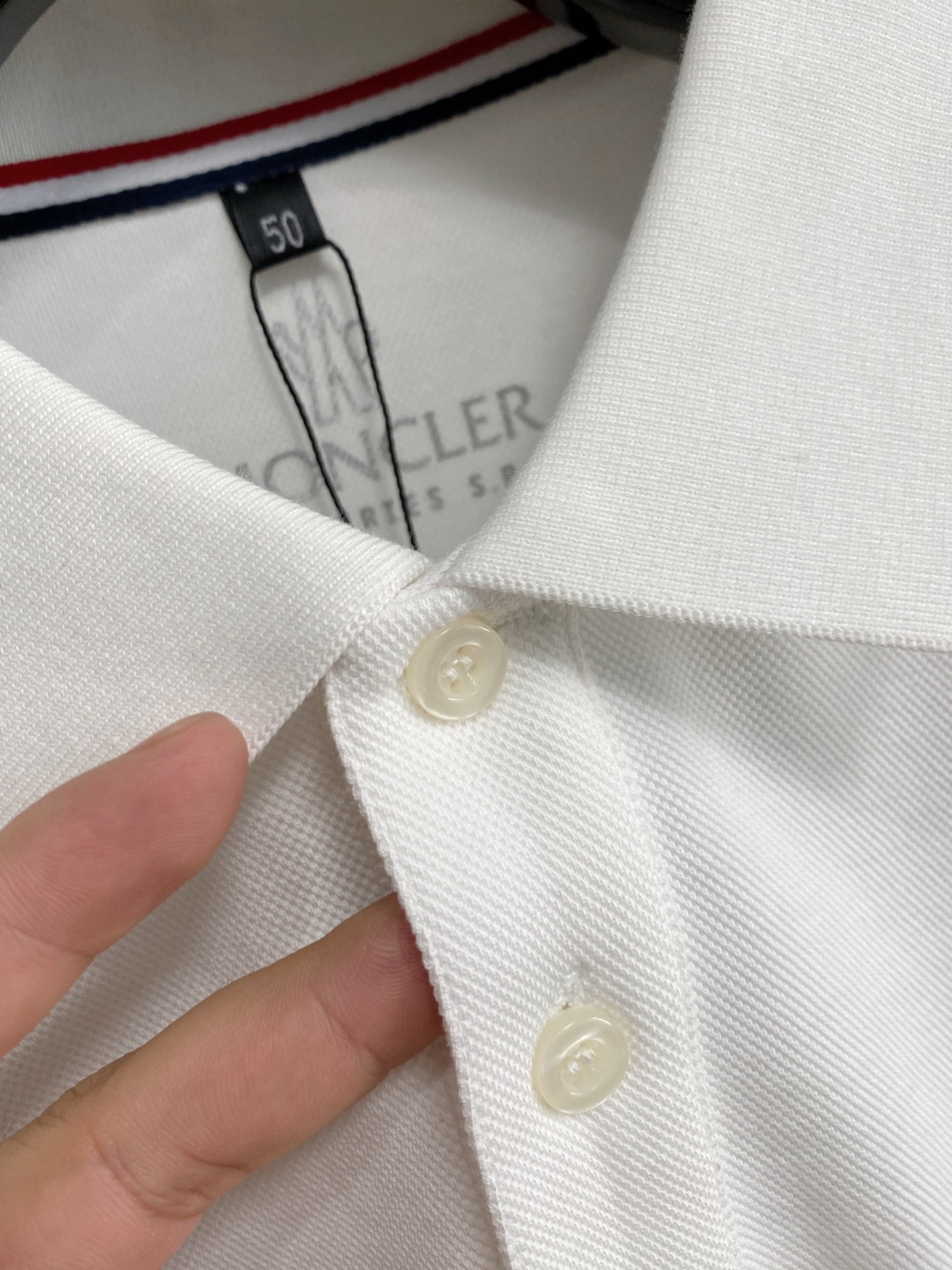 Moncler Men's Long Sleeve Polo Shirt Original Cotton Blend Casual Tee 5 i1755365461623 5545 0 5