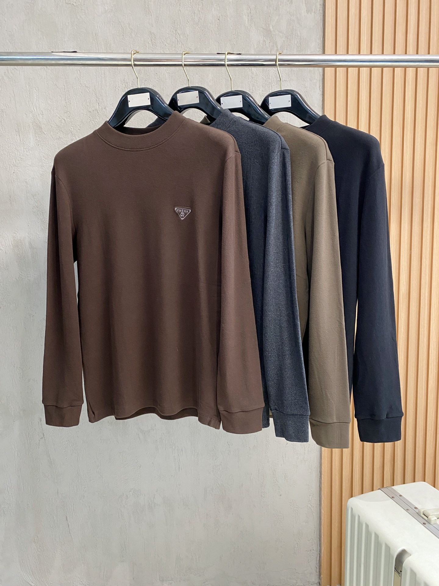 开春新品 普拉达 磨毛 独家专供新款原单男士Polo长袖高端定制 高版本 时尚百搭爆款⚠️⚠️✨✨原版进