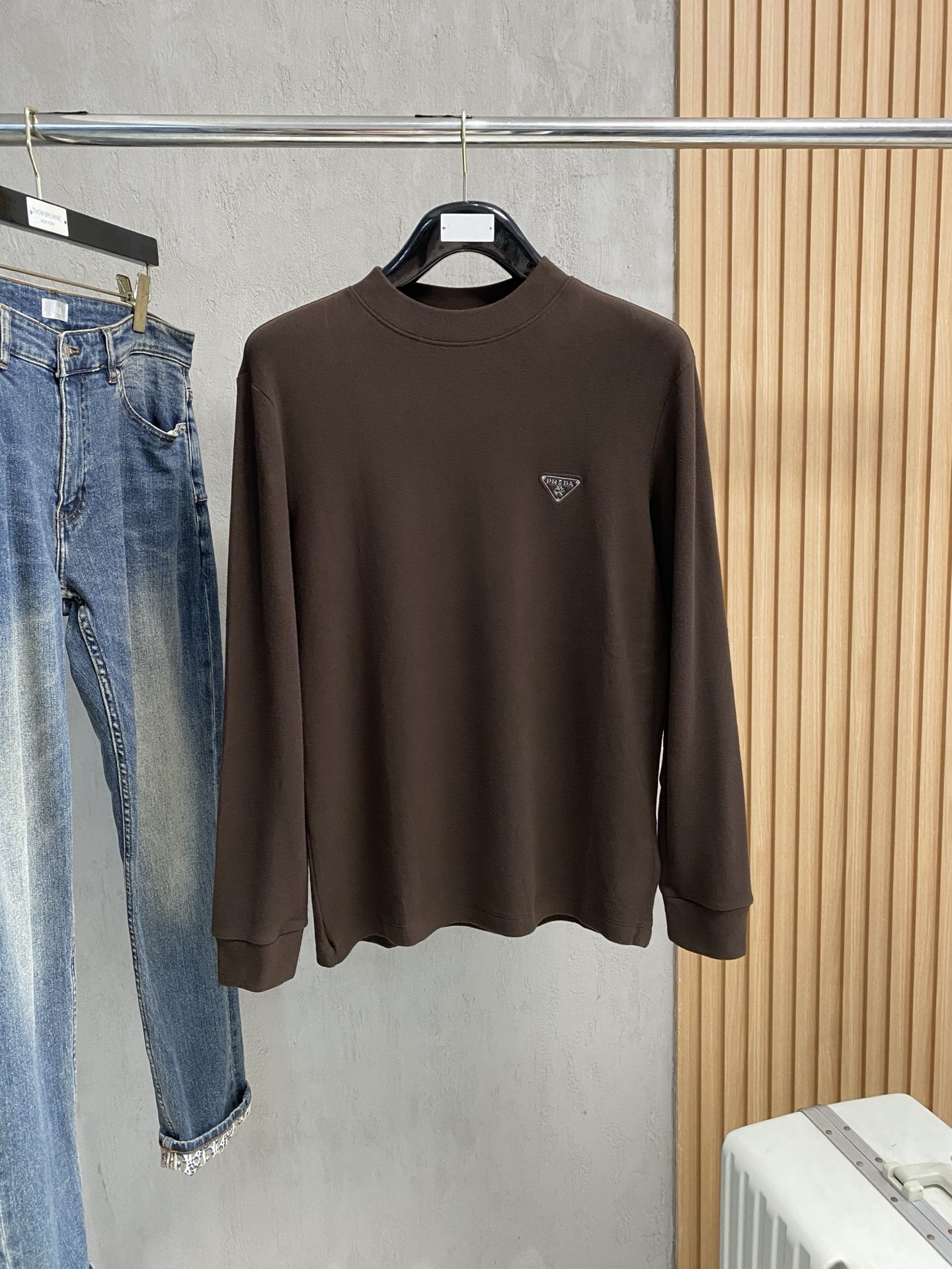 开春新品 普拉达 磨毛 独家专供新款原单男士Polo长袖高端定制 高版本 时尚百搭爆款⚠️⚠️✨✨原版进