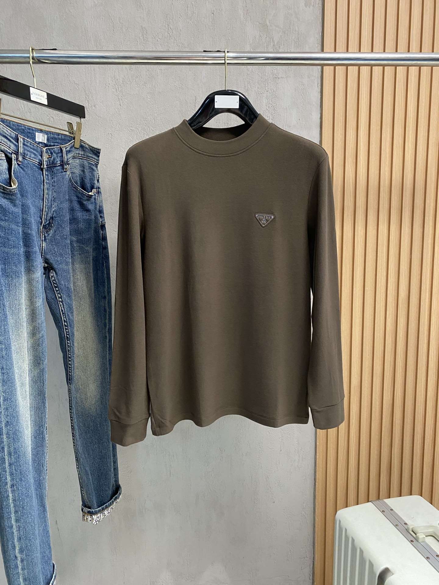 开春新品 普拉达 磨毛 独家专供新款原单男士Polo长袖高端定制 高版本 时尚百搭爆款⚠️⚠️✨✨原版进