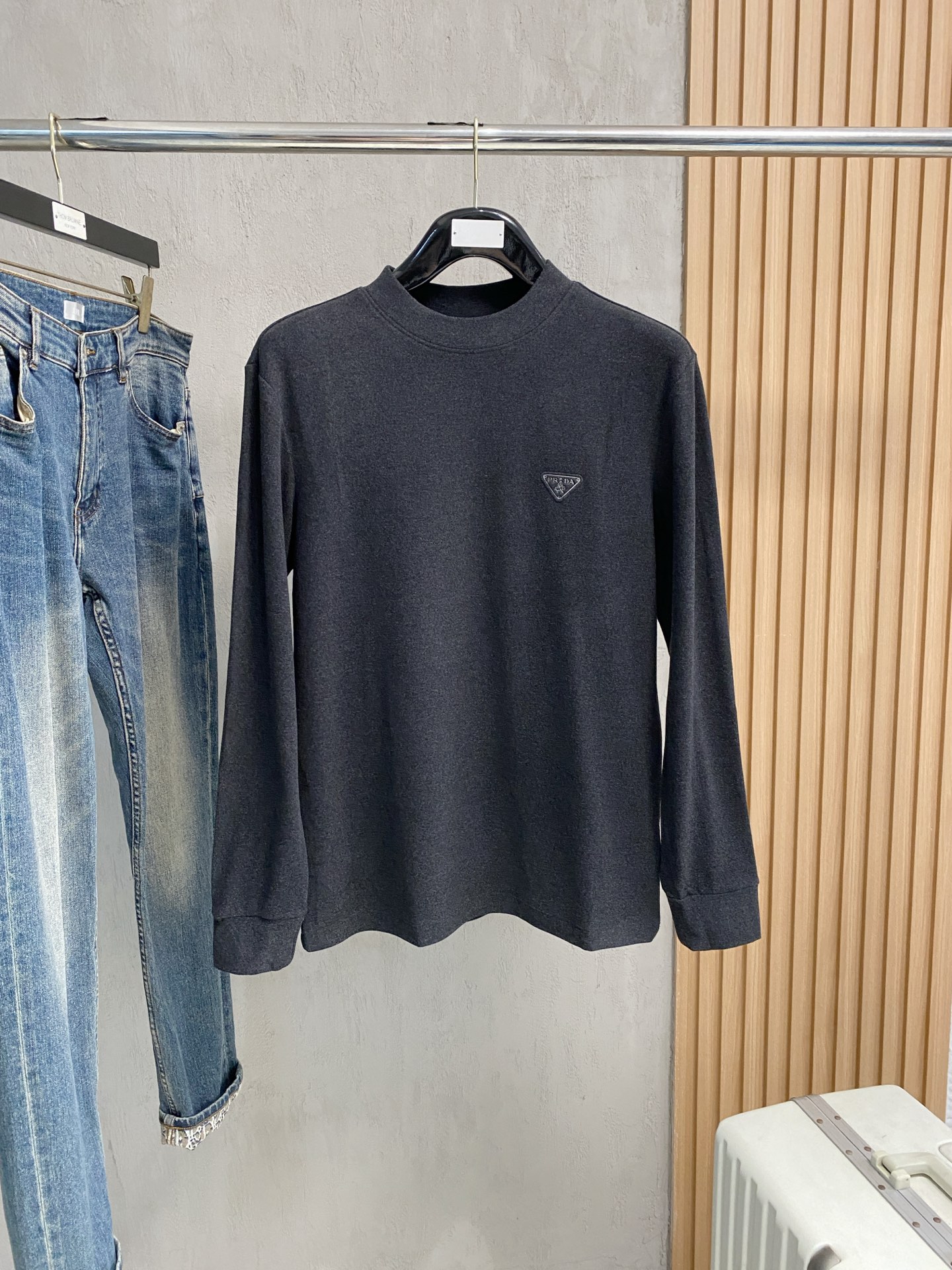 开春新品 普拉达 磨毛 独家专供新款原单男士Polo长袖高端定制 高版本 时尚百搭爆款⚠️⚠️✨✨原版进