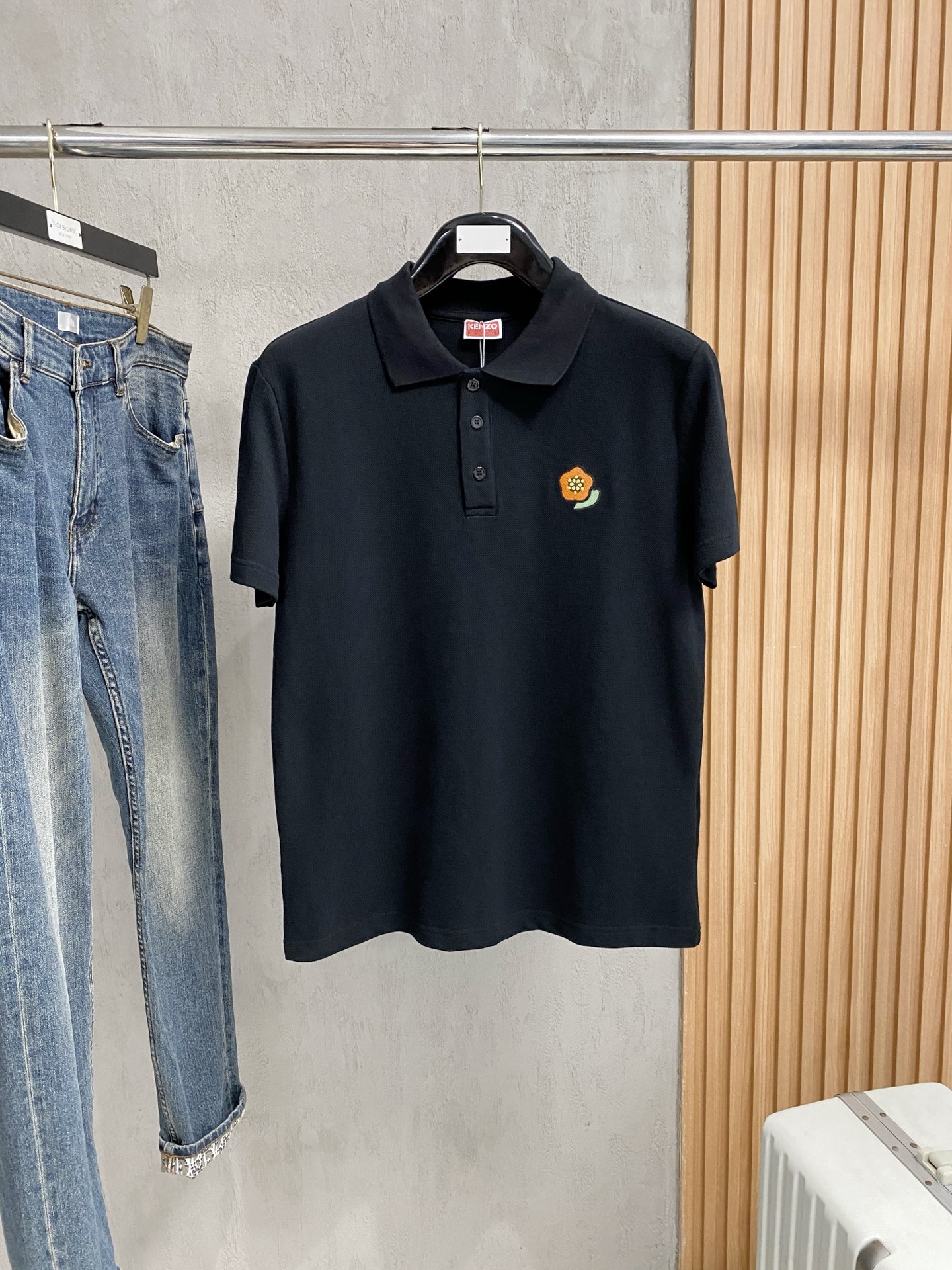 KENZO 2025SS Floral Logo Polo Shirt - Oversized Fit, Comfortable Cotton 1 i1756303821443 3855 0 0