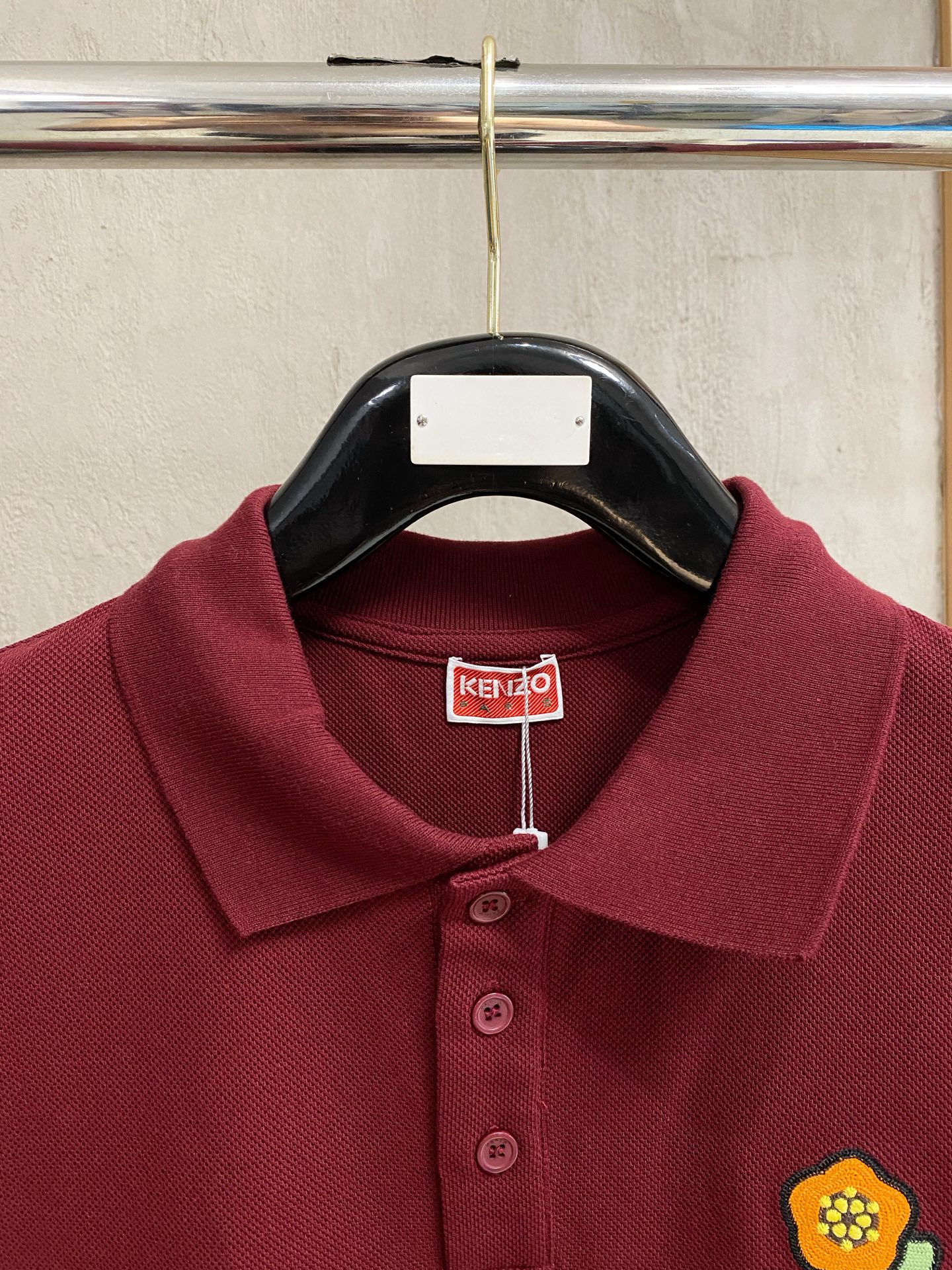KENZO 2025SS Embroidered Flower Polo Shirt Oversized Fit Soft Cotton 3 i1756303902099 6845 0 1
