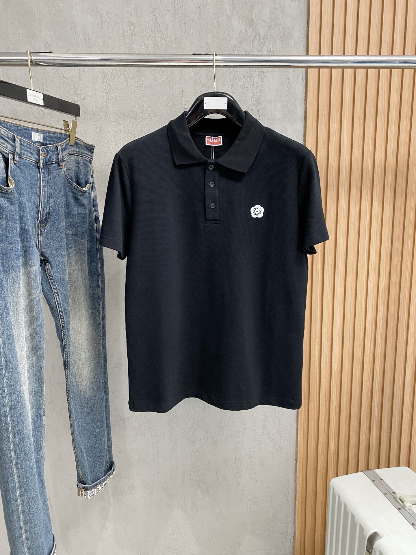 KENZO 2025SS Embroidered Logo Polo Shirt - Oversized Fit, Soft Cotton 2 i1756303928017 1145 0 0