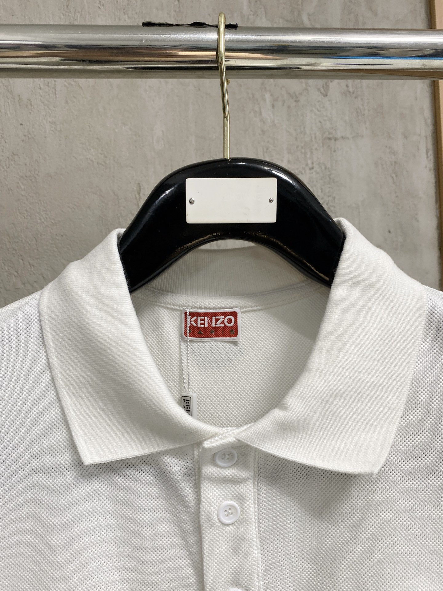 KENZO 2025SS White Polo Shirt with Floral Embroidery - Oversized Fit 2 i1756304051435 8416 0 0