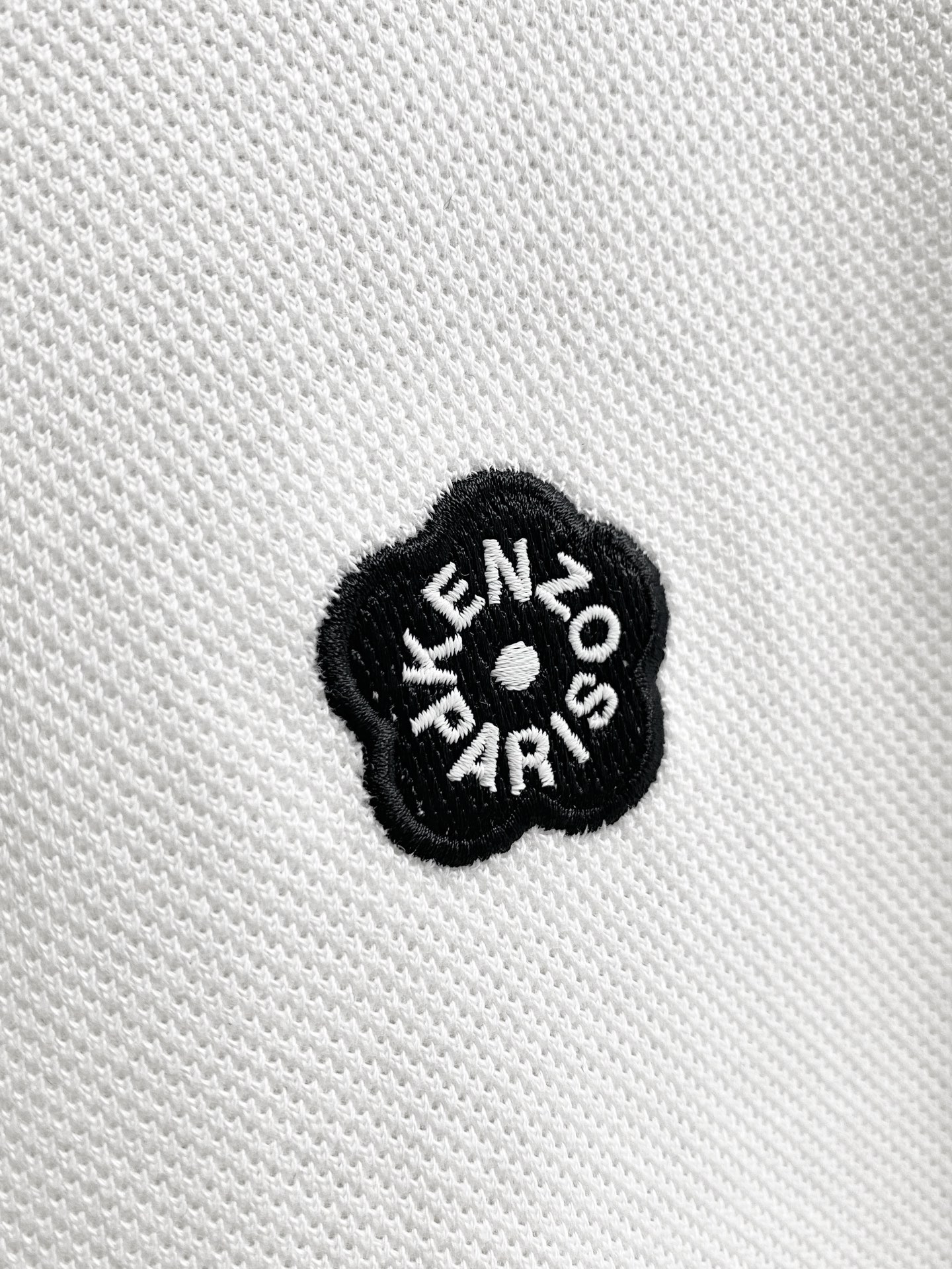 KENZO 2025SS White Polo Shirt with Floral Embroidery - Oversized Fit 5 i1756304052834 6720 0 8