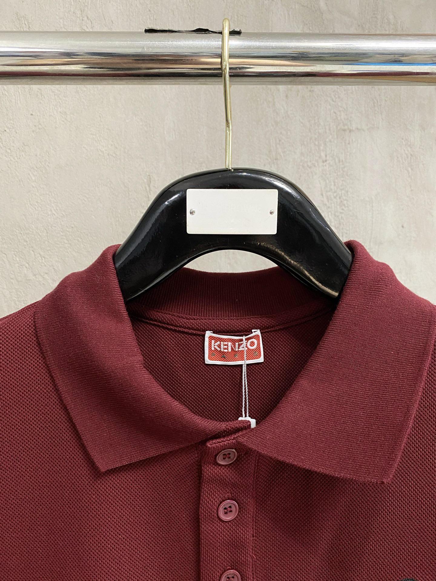 Kenzo Men's Classic Fit Pique Polo Shirt with Floral Embroidery - Burgundy 2 i1756304089057 9489 0 3