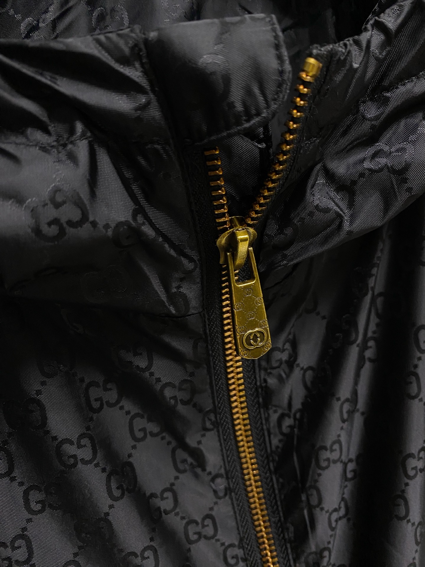 Gucci Men's Black Jacquard Windbreaker Hooded Jacket Lightweight Coat 7 i1756833236993 2249 0 6