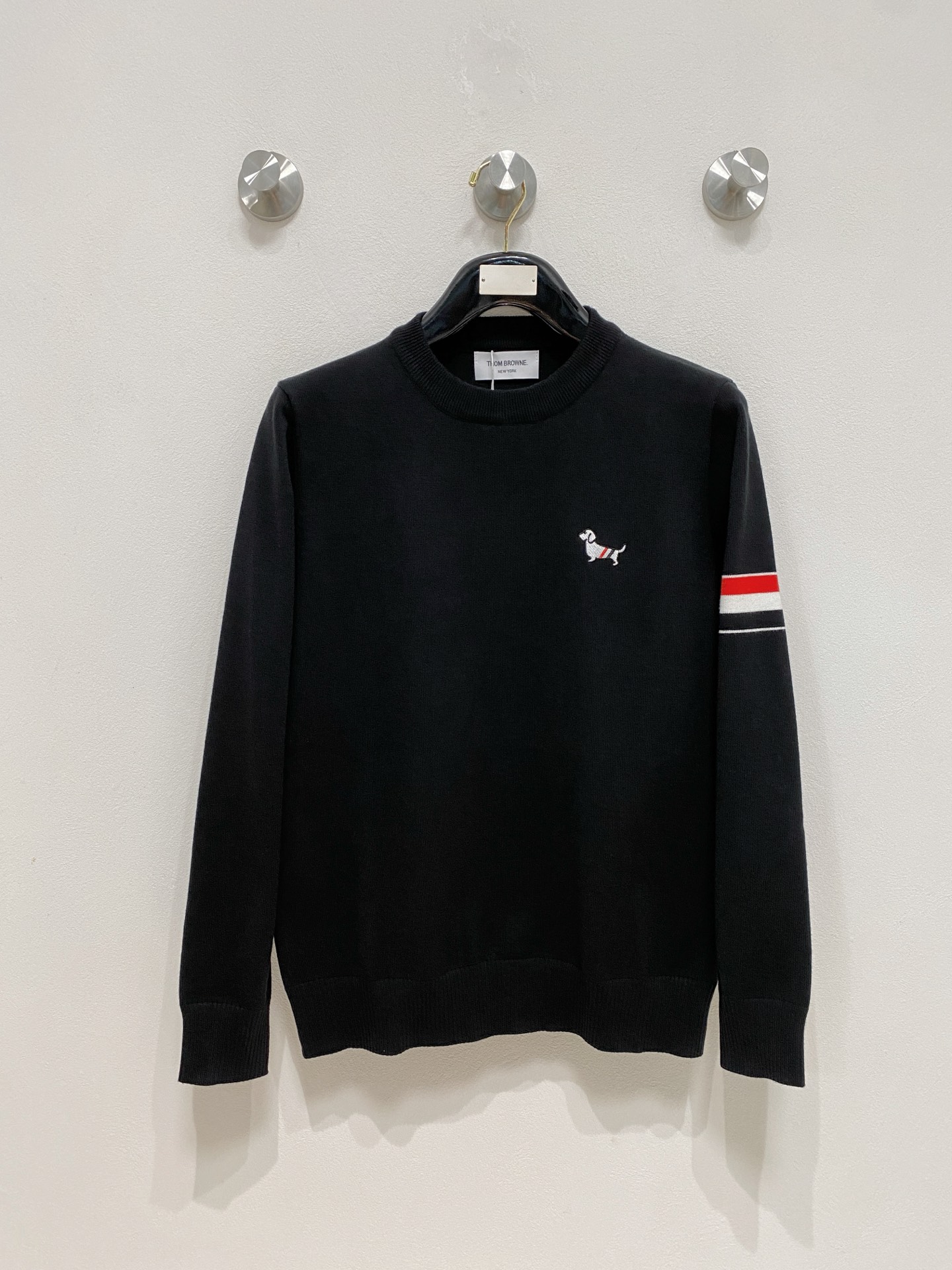 🌾 TB 2025新款 羊毛混纺 圆领 长袖 毛衣 羊毛衫 打底衫，高端版本！专柜定制面料 透气舒适度高