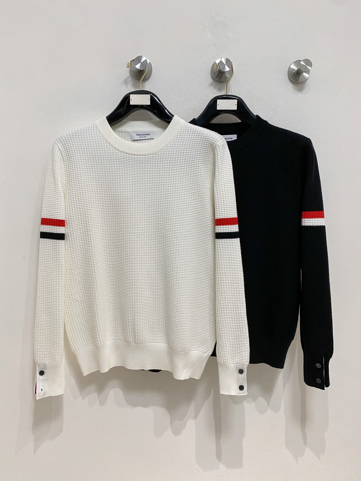 🌾 TB 2025新款 羊毛混纺 圆领 长袖 毛衣 羊毛衫 打底衫，高端版本！专柜定制面料 透气舒适度高