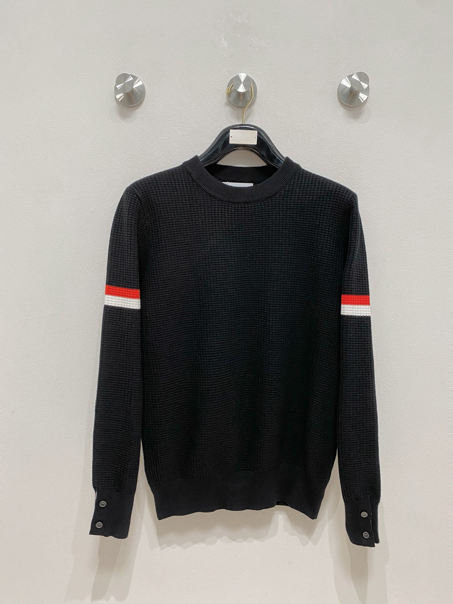 🌾 TB 2025新款 羊毛混纺 圆领 长袖 毛衣 羊毛衫 打底衫，高端版本！专柜定制面料 透气舒适度高