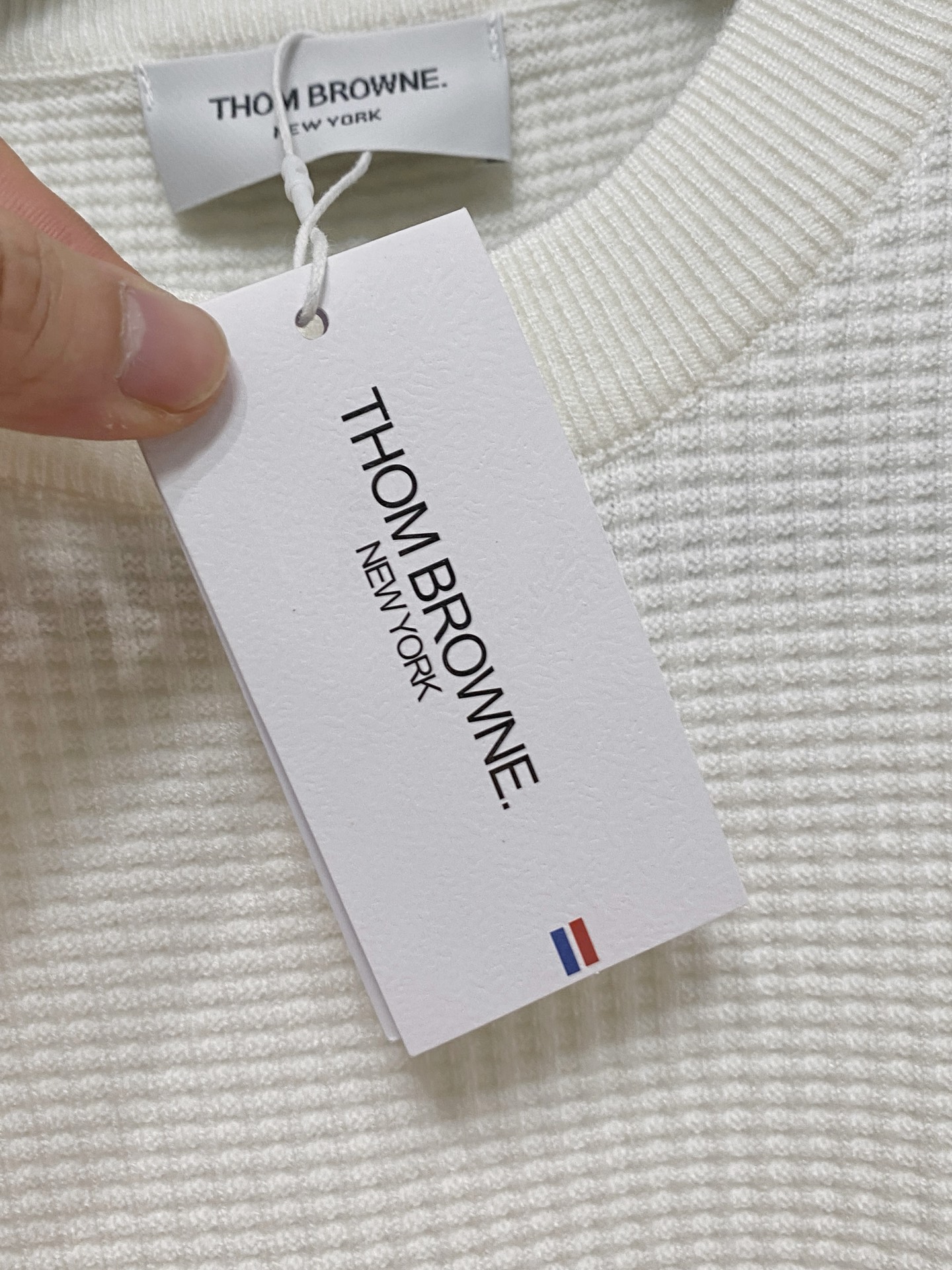 🌾 TB 2025新款 羊毛混纺 圆领 长袖 毛衣 羊毛衫 打底衫，高端版本！专柜定制面料 透气舒适度高