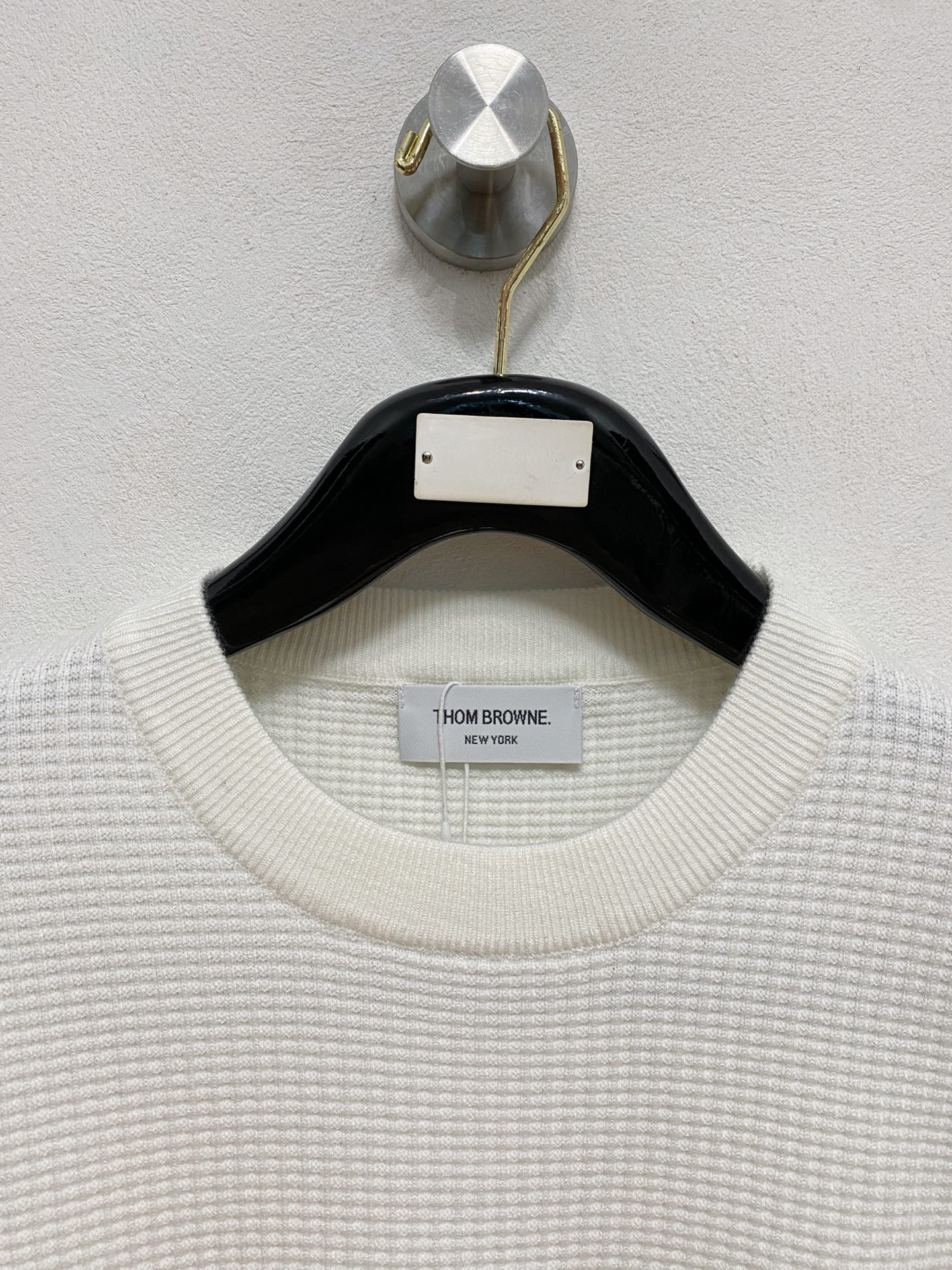 🌾 TB 2025新款 羊毛混纺 圆领 长袖 毛衣 羊毛衫 打底衫，高端版本！专柜定制面料 透气舒适度高