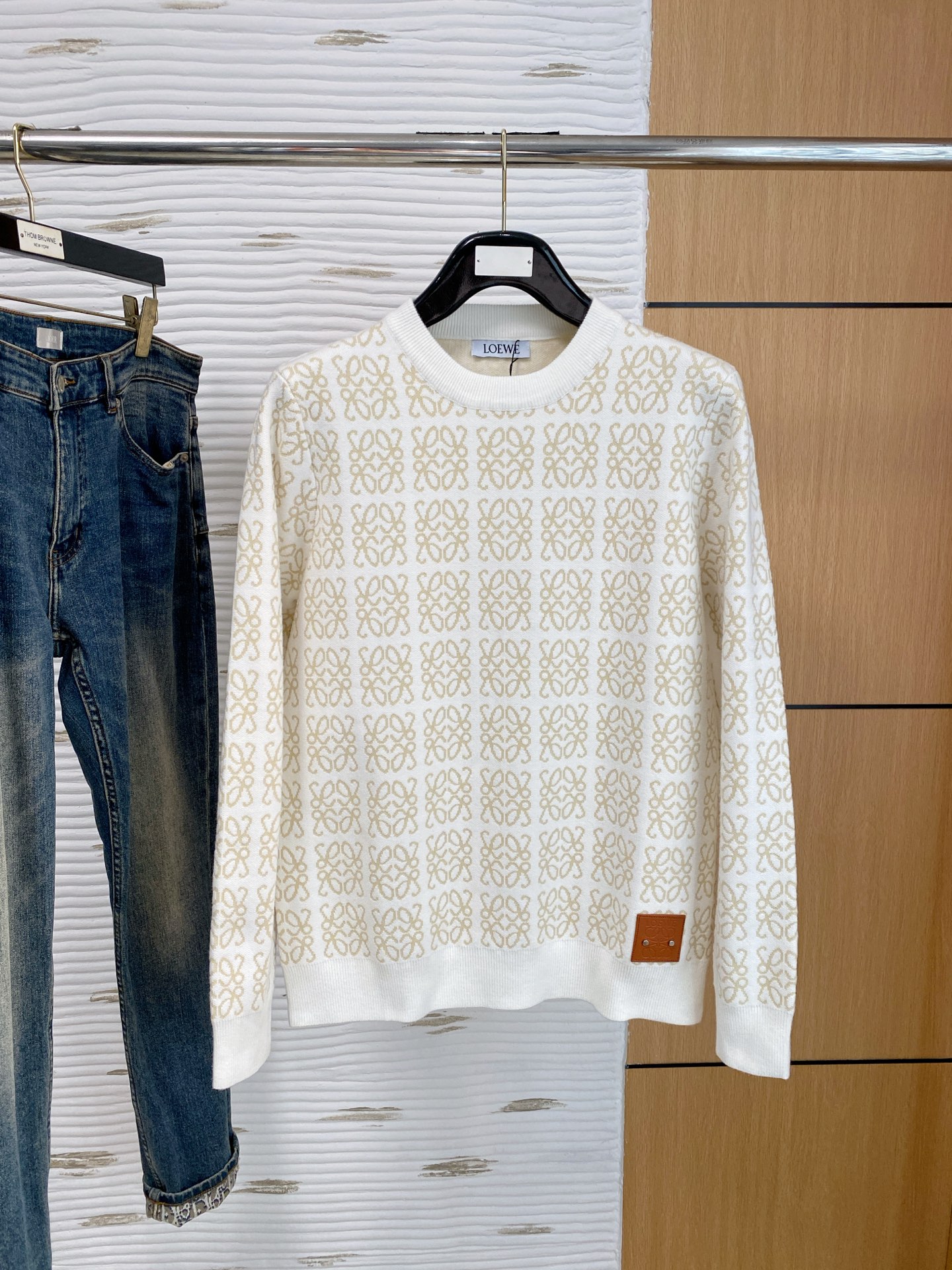 Loewe Wool-Blend Crewneck Sweater - Stylish and Comfortable Knitwear