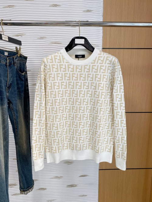 Fendi Wool-Blend Crewneck Sweater - Comfortable & Stylish Knitwear 1 Fendi Wool-Blend Crewneck Sweater - Comfortable & Stylish Knitwear