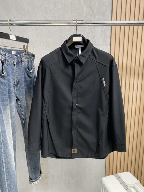 Balenciaga Button-Down Shirt Jacket - Versatile Style, Comfortable Fit 1 Balenciaga Button-Down Shirt Jacket - Versatile Style, Comfortable Fit