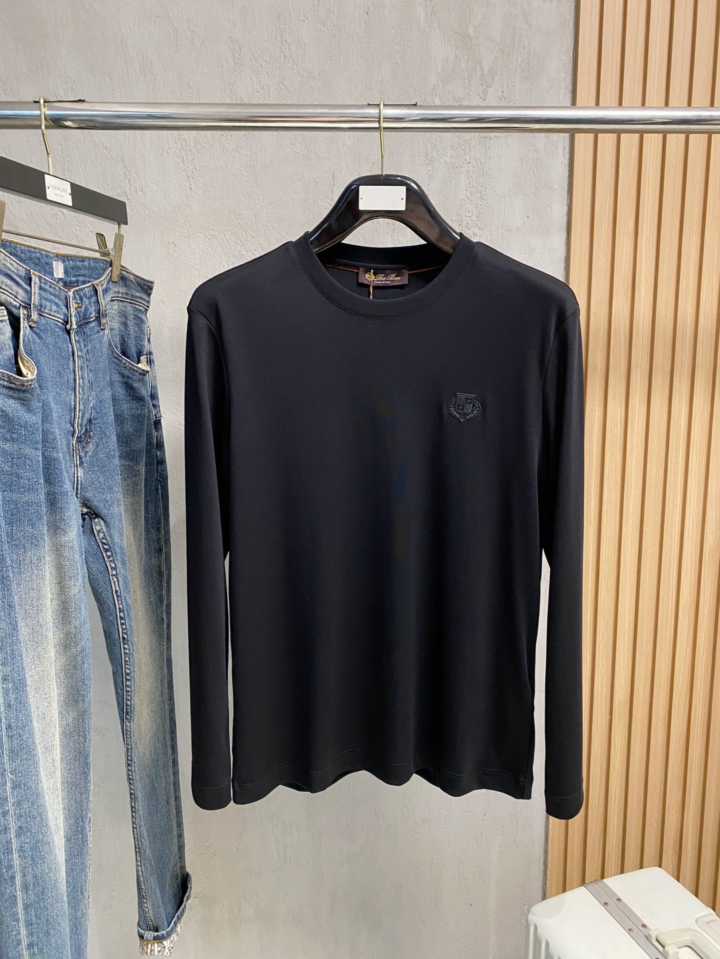 新款来袭 lP🆕 独家专供新款原单男士圆领 长袖高端定制 高版本 时尚百搭爆款⚠️⚠️✨✨原版进口纯棉面